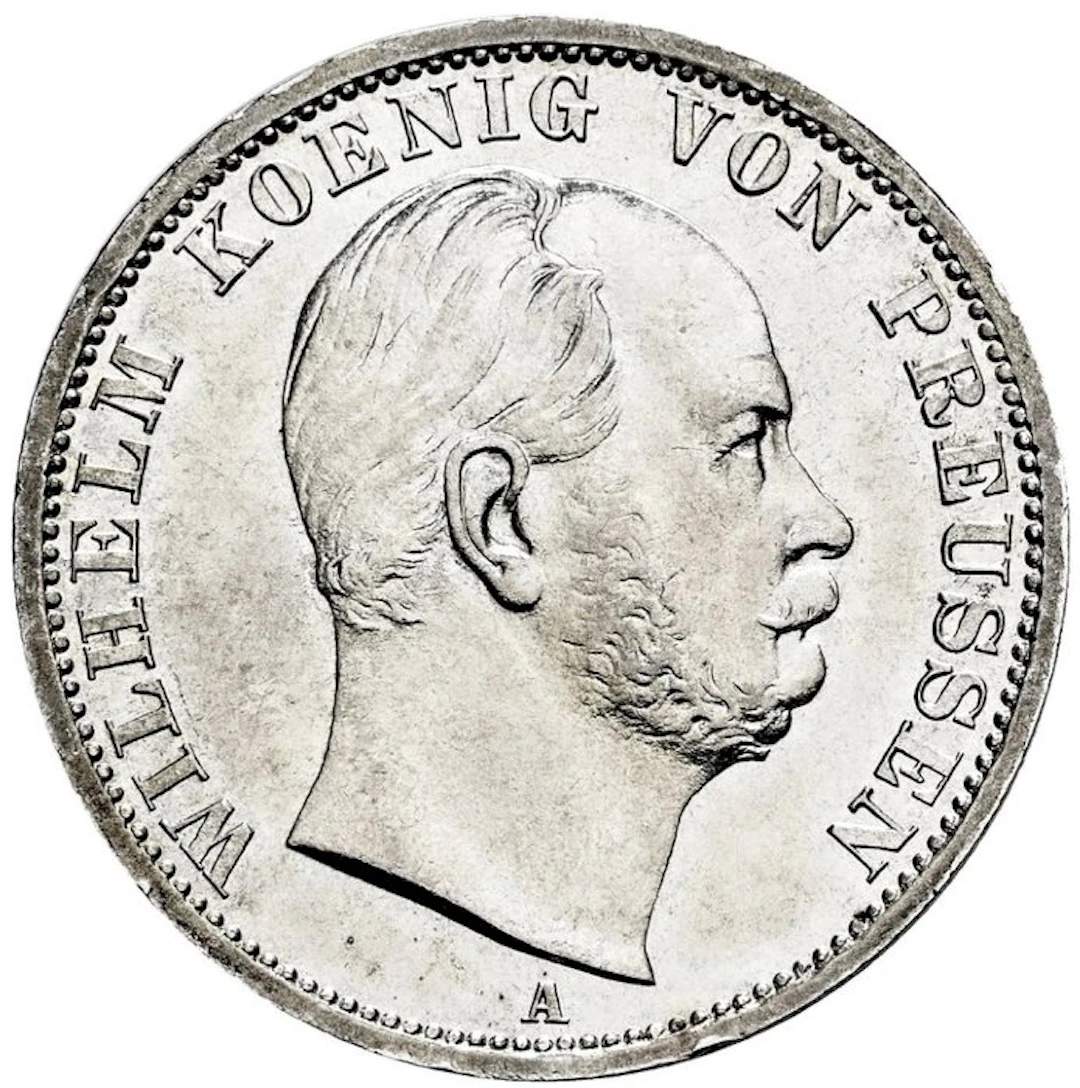 Germany, Prussia Willem I. Vereinsthaler 1870 (Berlín)