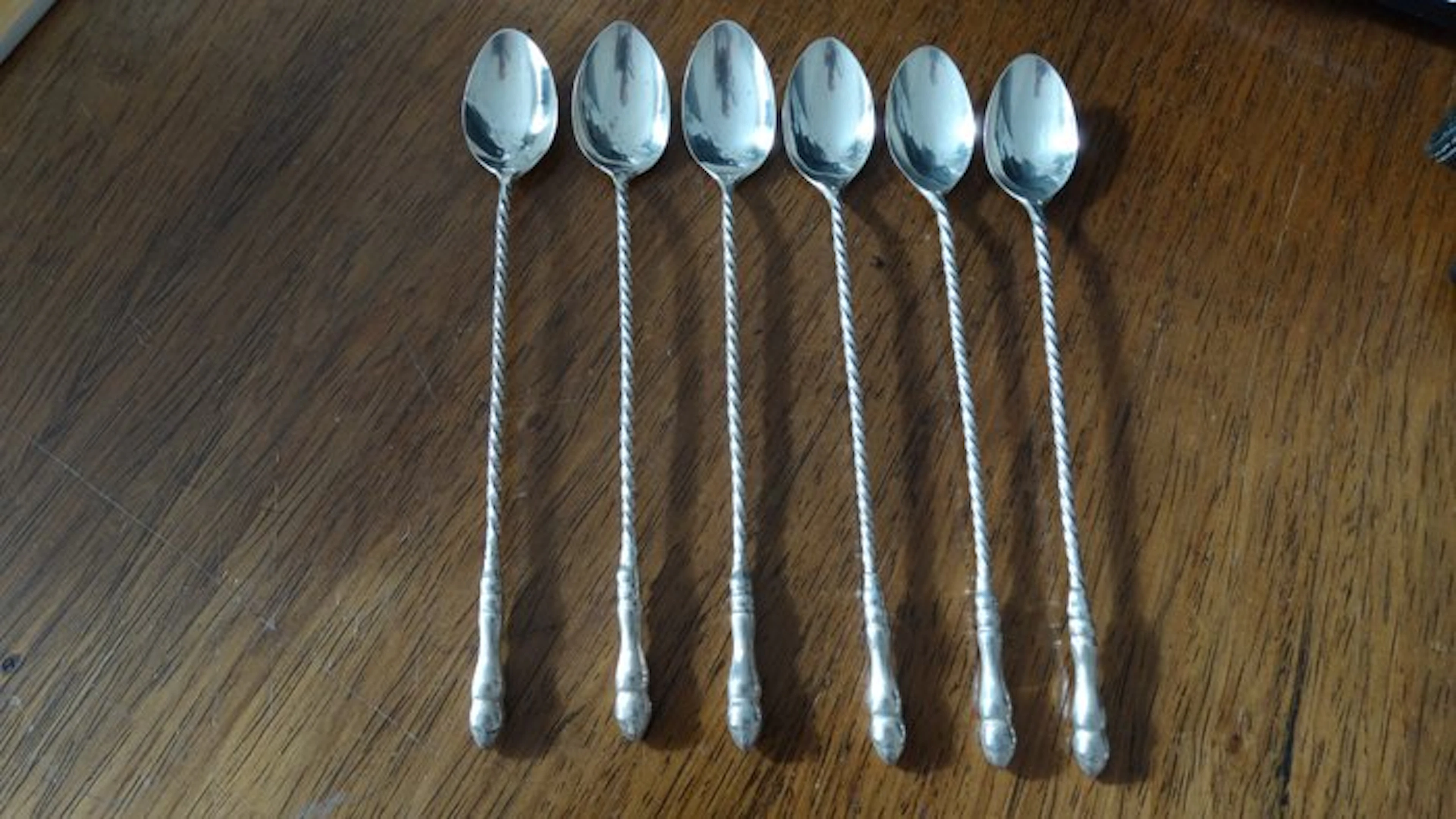 onbekend - onbekend - Table service (6) - .835 silver - Silver ice-cream spoons