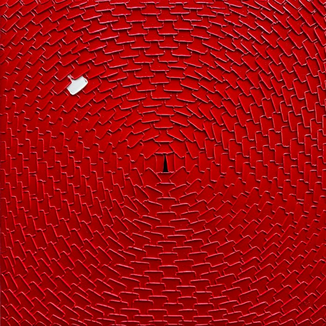 Aykaz Arzumanyan - Rose - 1099 - Abstraction géométrique
