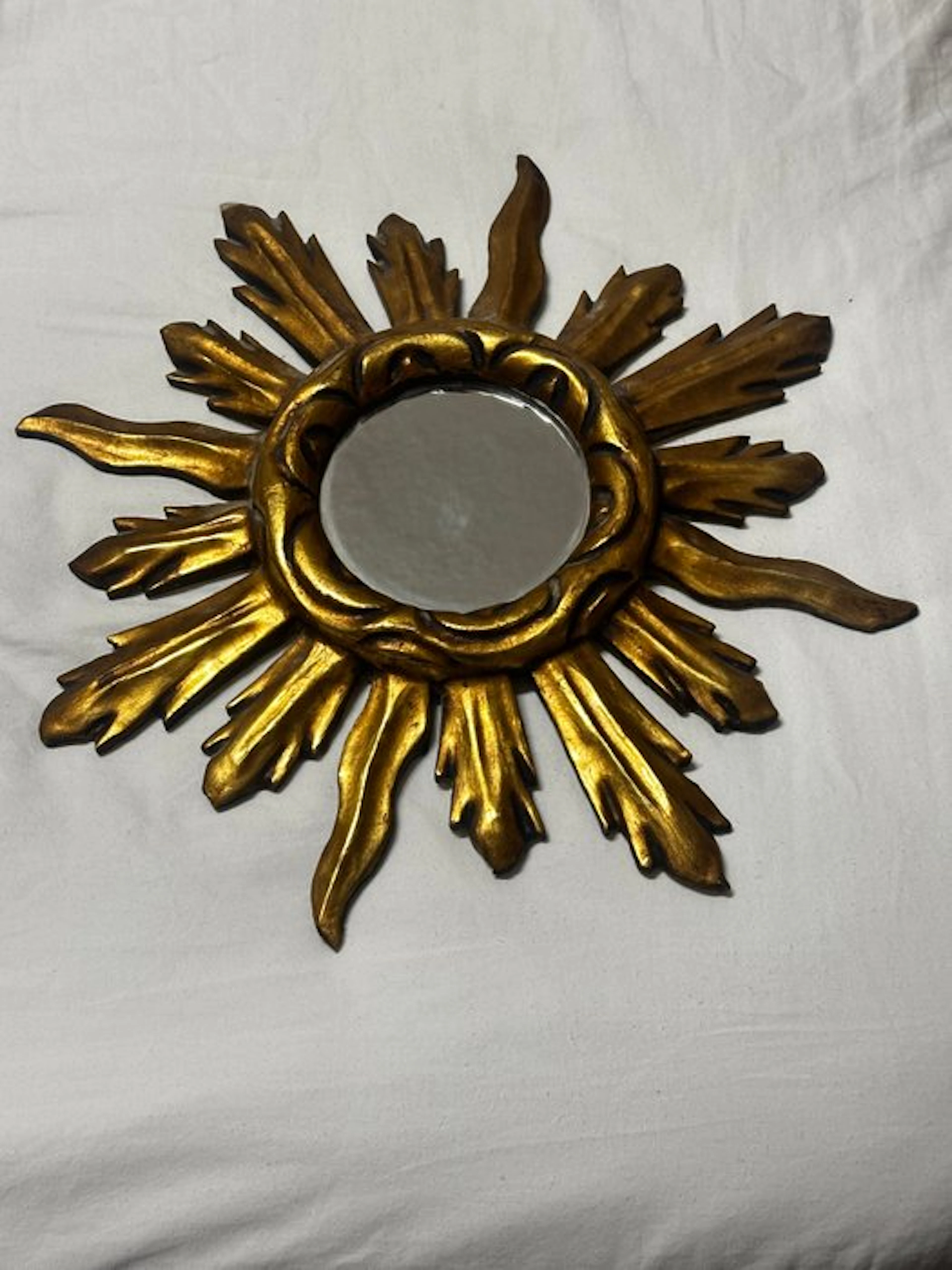 Mirror - Wood - Gilt woodSunburst Mirror