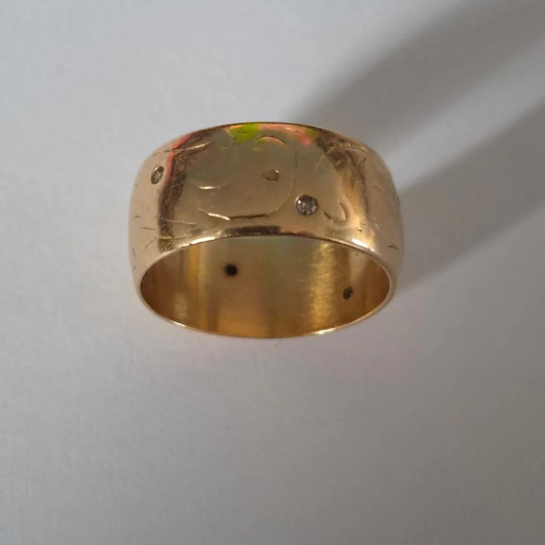 Engagement ring - 18 kt. Yellow gold