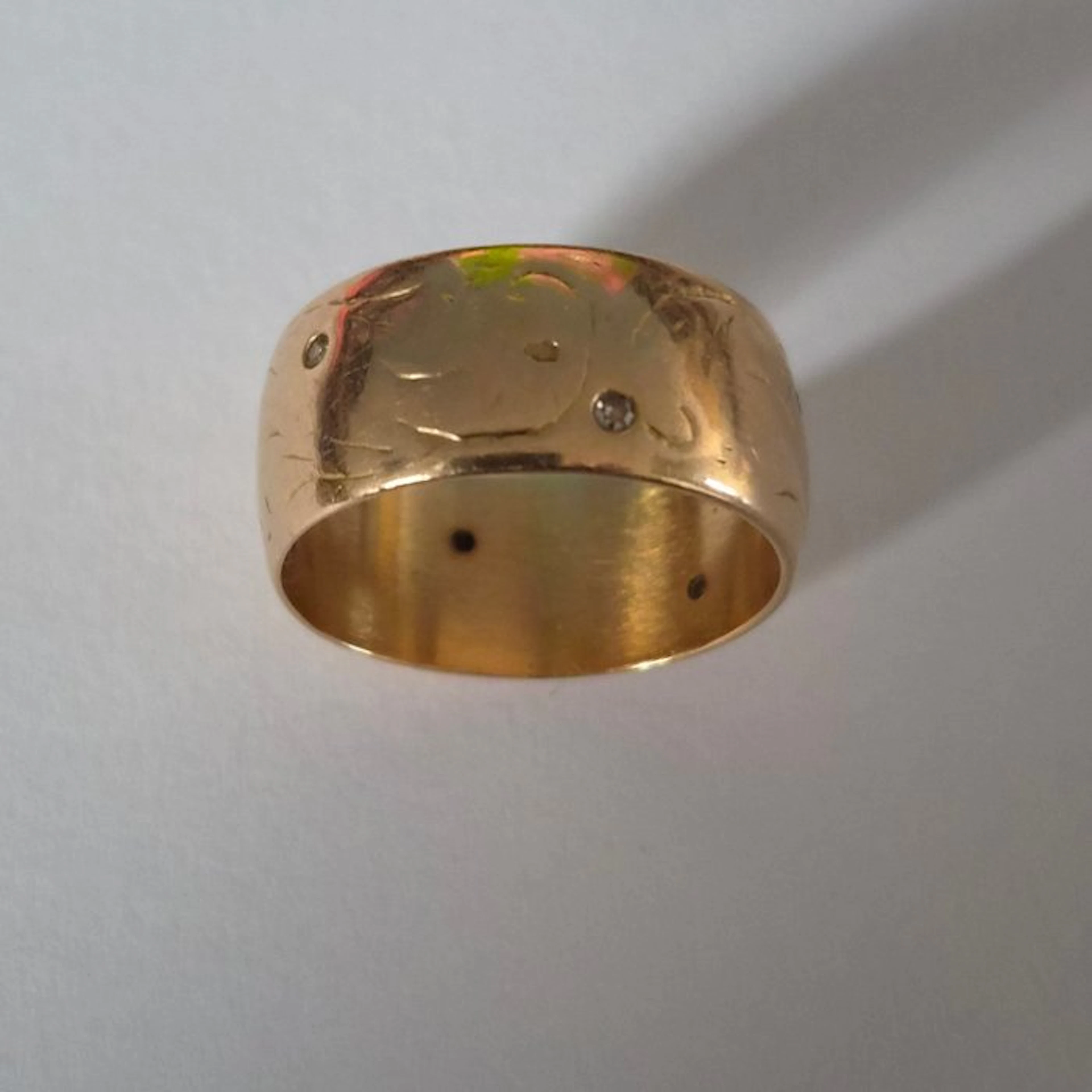 Engagement ring - 18 kt. Yellow gold
