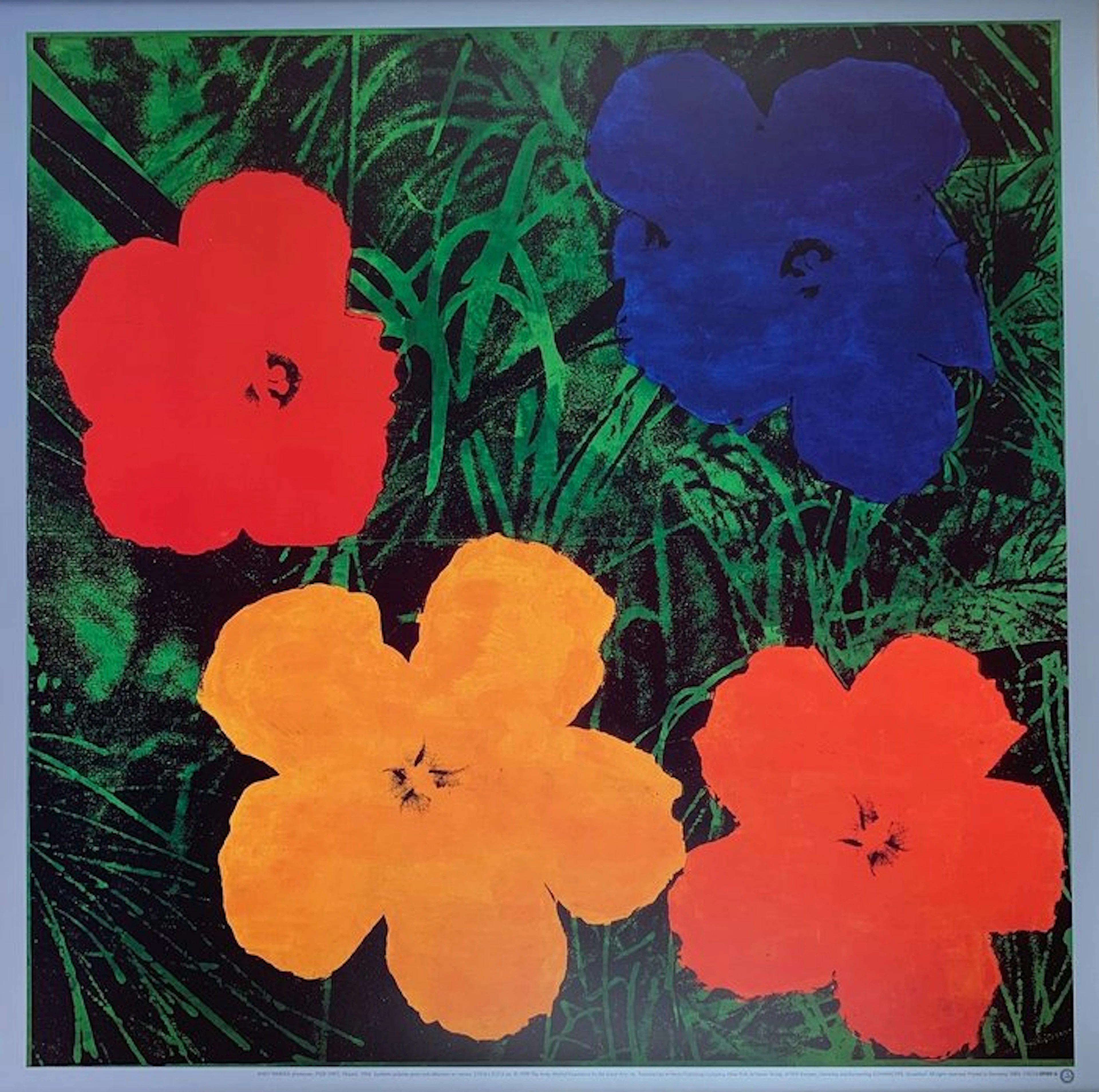 Andy Warhol, (after) - Flowers, 1964 - Iconic Pop Art Print - 60 x 60 cm