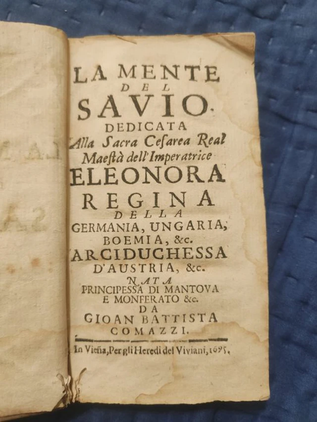 Giovanni Battista Comazzi - La mente del savio - Prima edizione - 1695