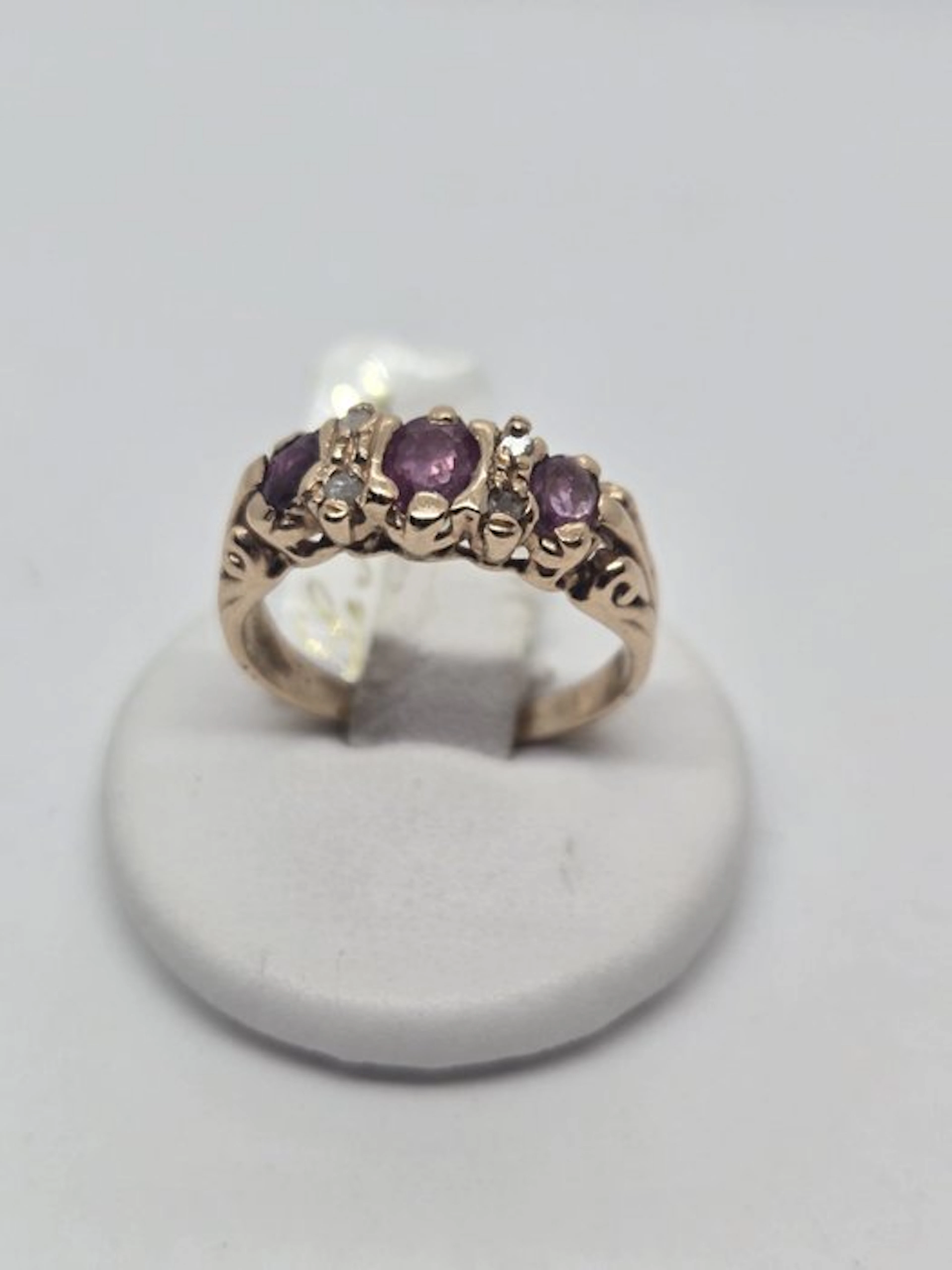 Ring - 12 kt. Yellow gold - 1.00ct. tw. Ruby - Ruby - 500