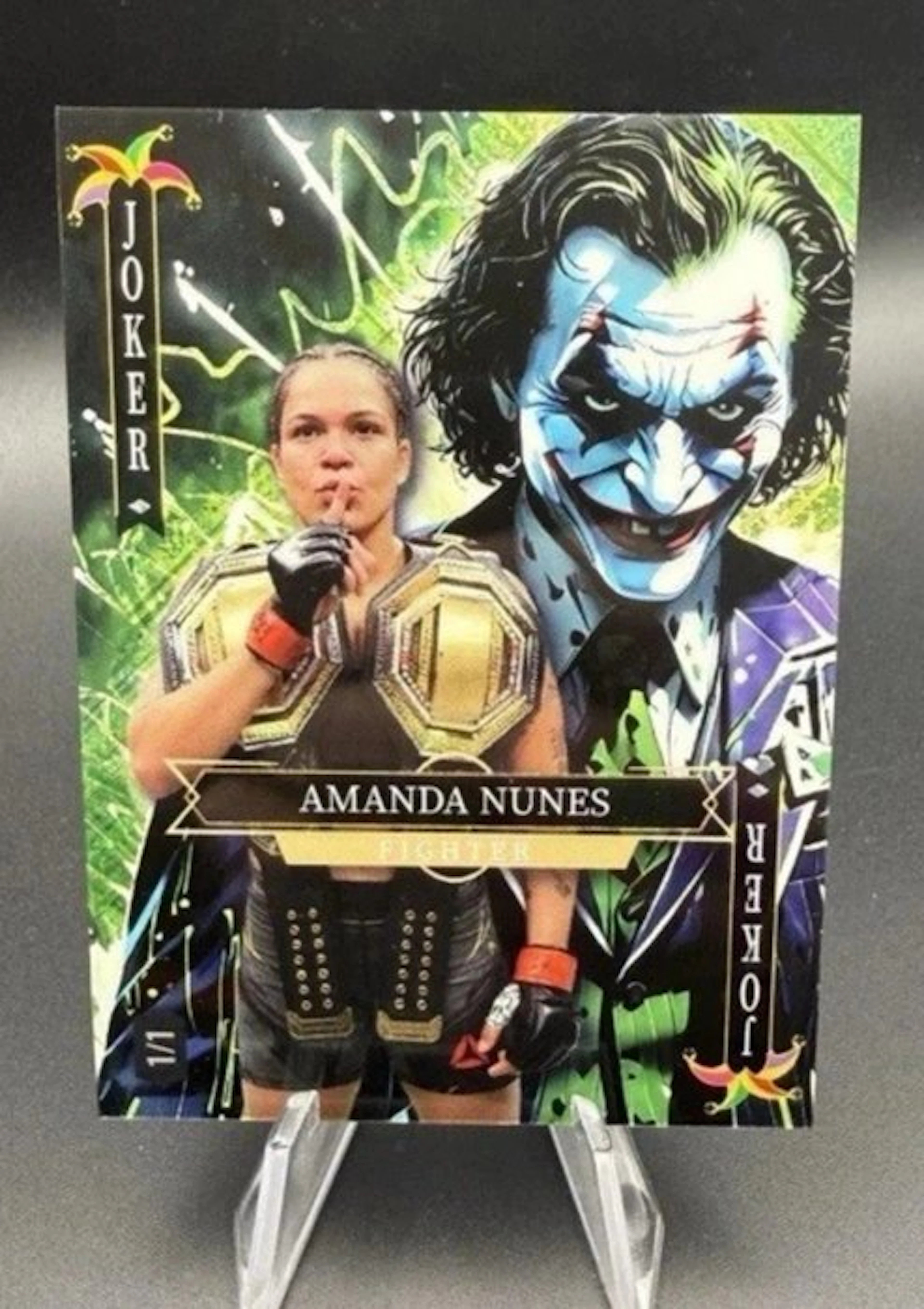 Wild Card Jokers Wild Amanda Nunes Único ejemplar 1/1 MMA - 1 Card - Mint (M)