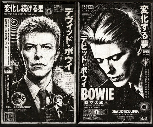 Æ (XX-XXI) - David Bowie – Set of 2 Limited Edition Mixed Media Diptych