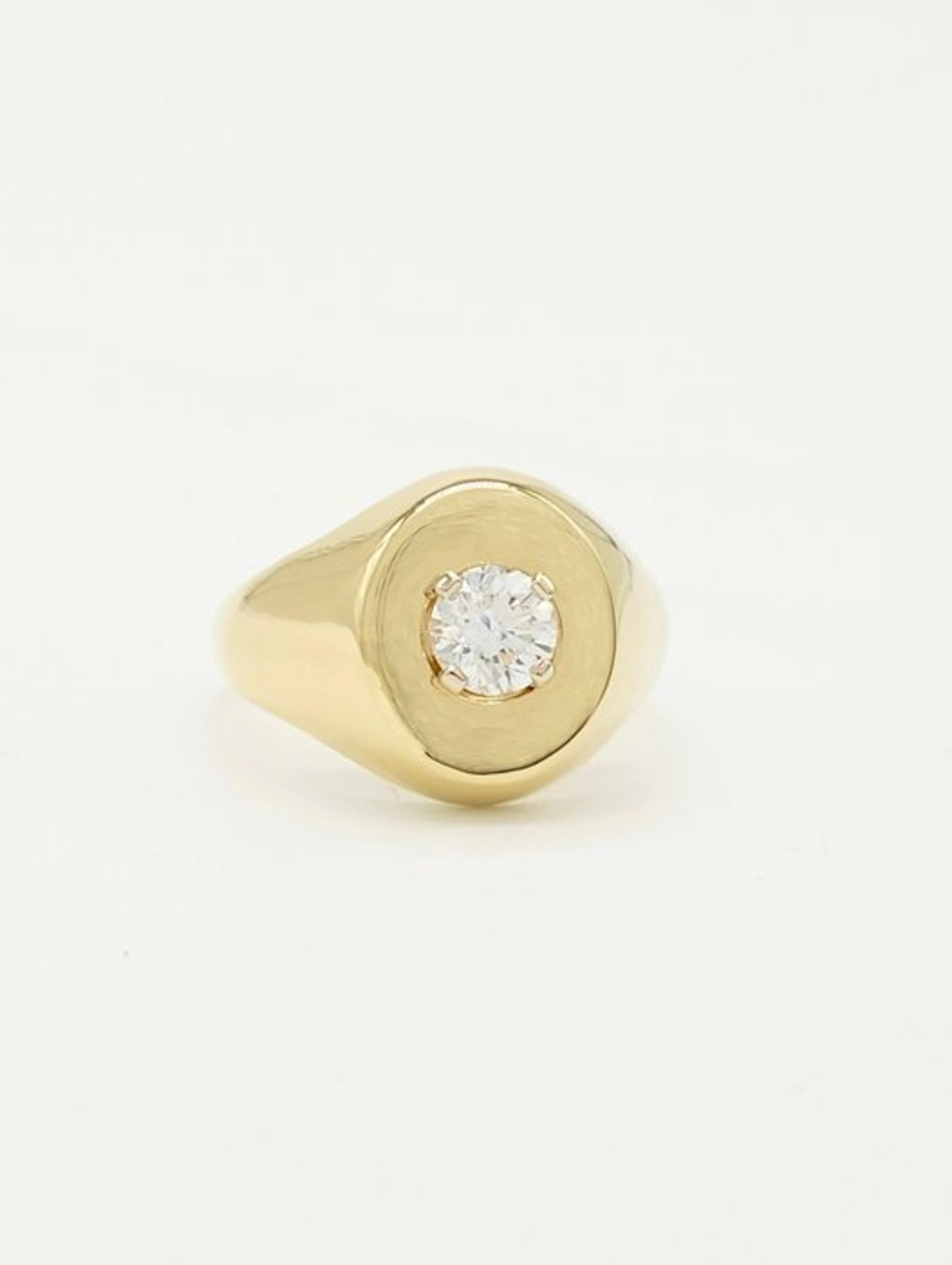 Ring - 18 kt. Yellow gold Diamond (Natural)