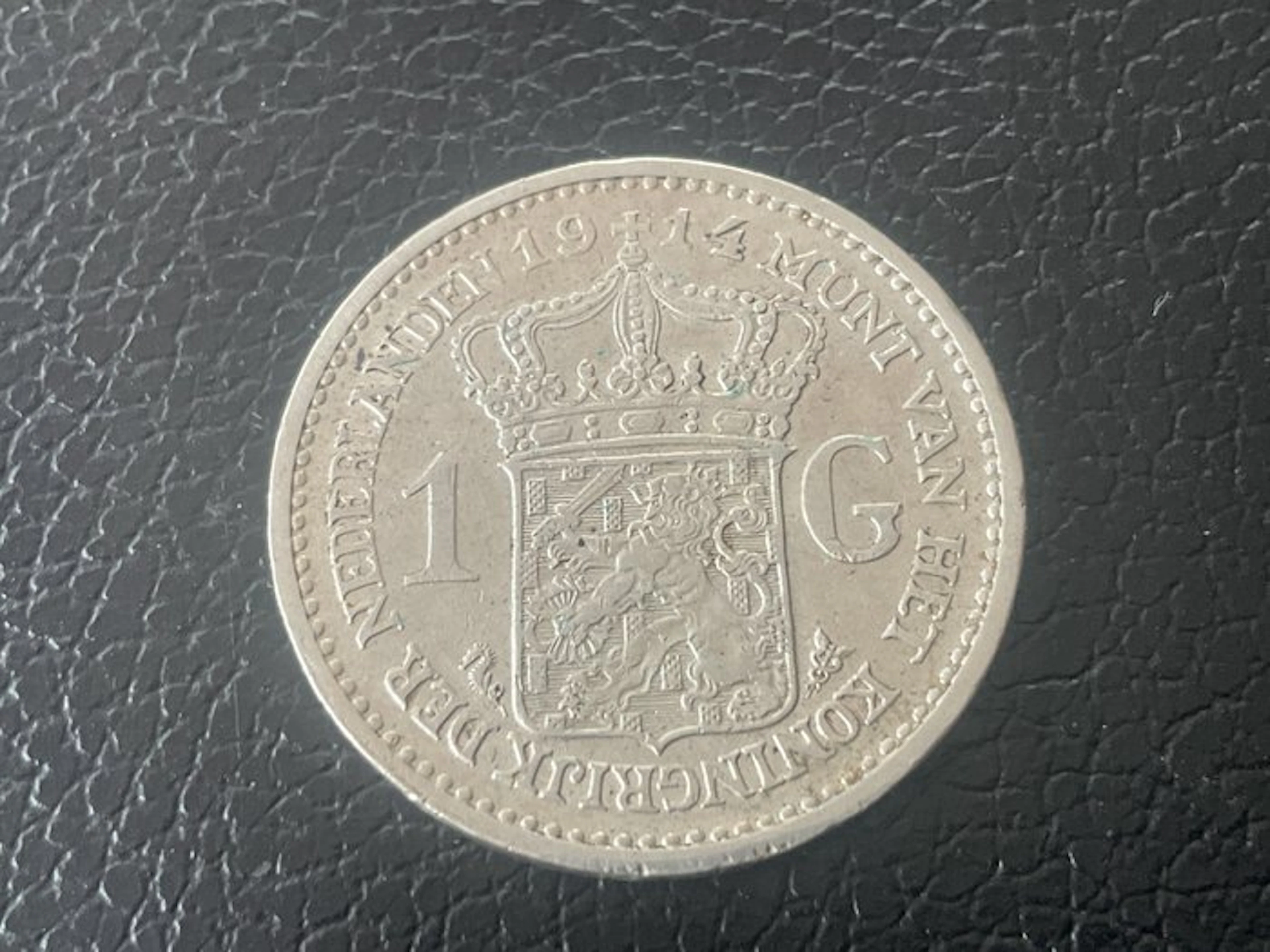 Netherlands. Wilhelmina. 1 Gulden 1914 (No reserve price)