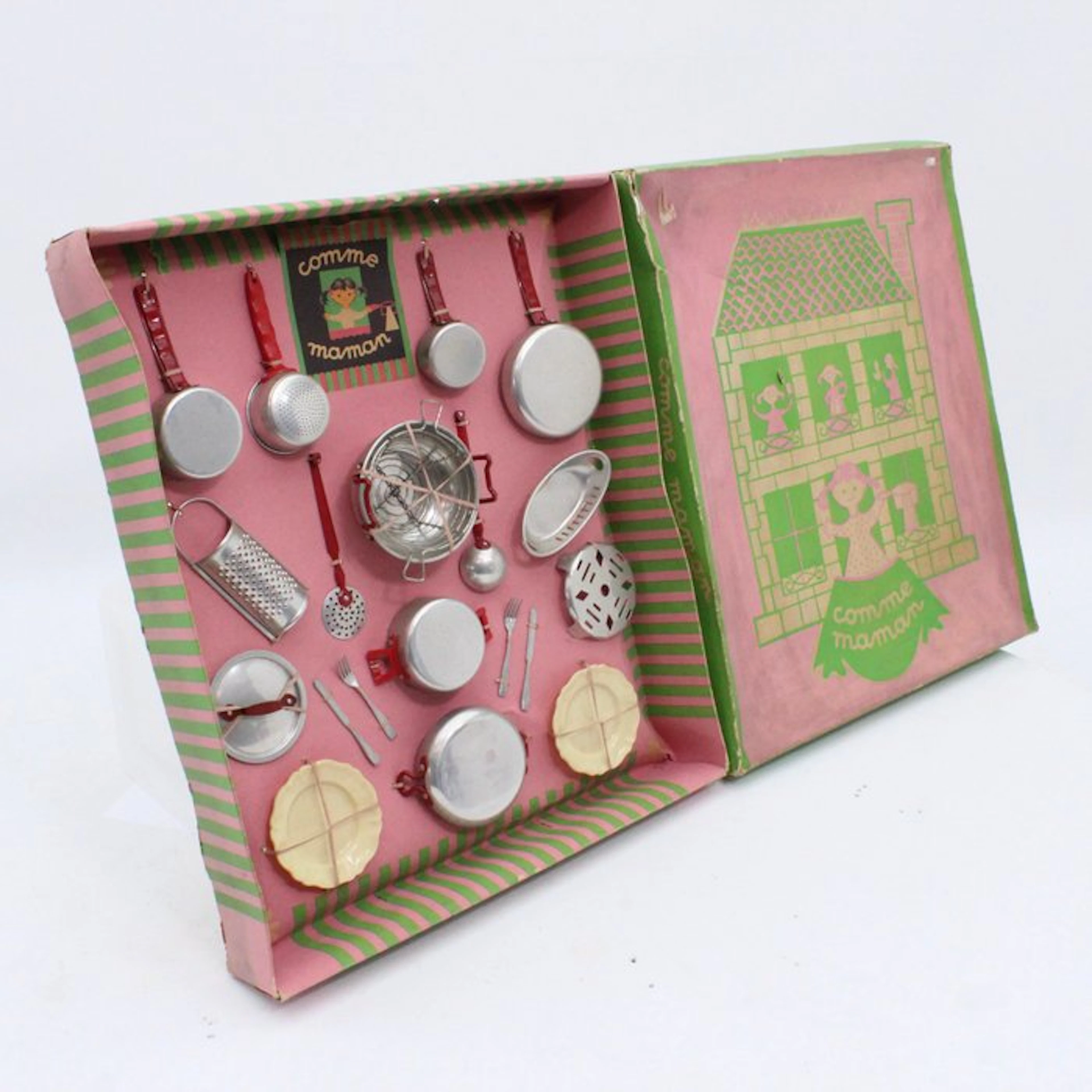 Comme maman - Toy kitchen Kinder - pannenset mint in Box