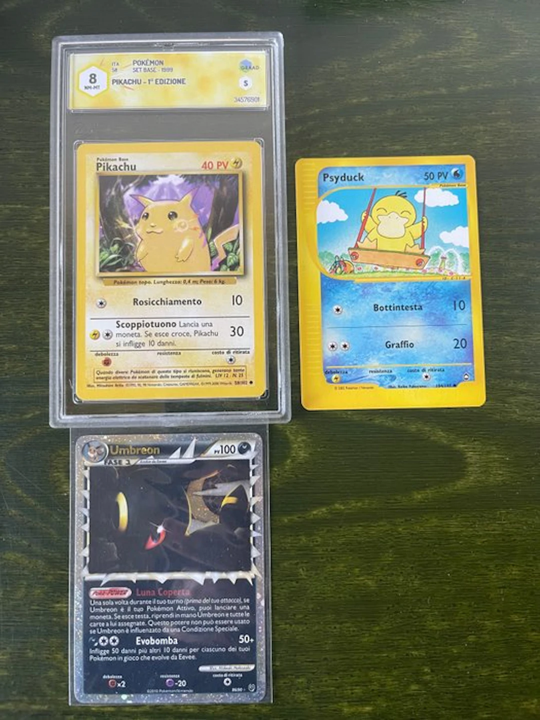 Pokémon - 3 Graded card - Umbreon