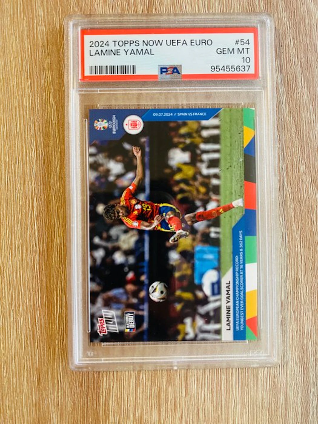 2023/24 Topps Euro 2024 Lamine Yamal 54 - PSA 10 Graded card