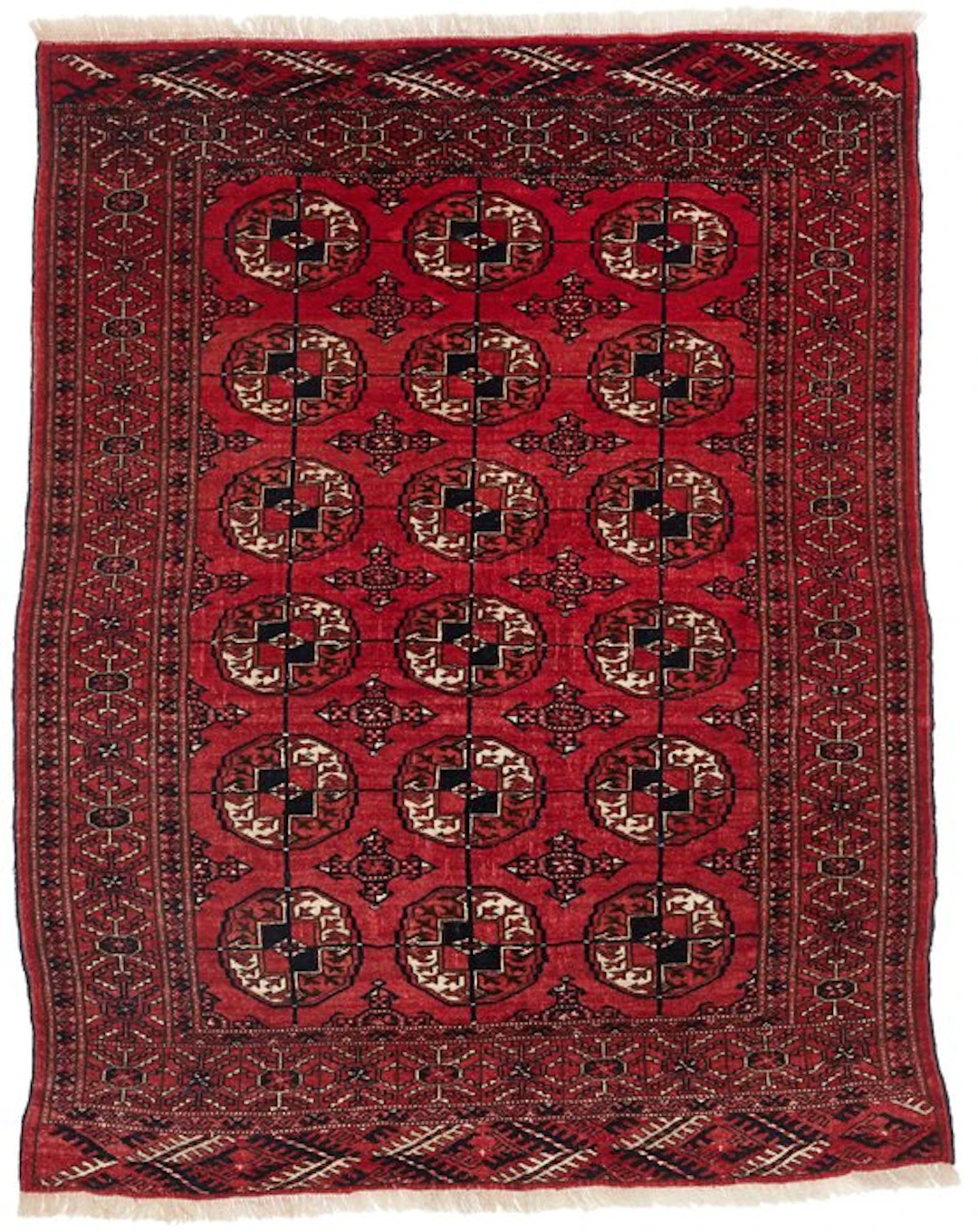 Turkmen - Rug - 136 cm - 107 cm - Old- circa 1950