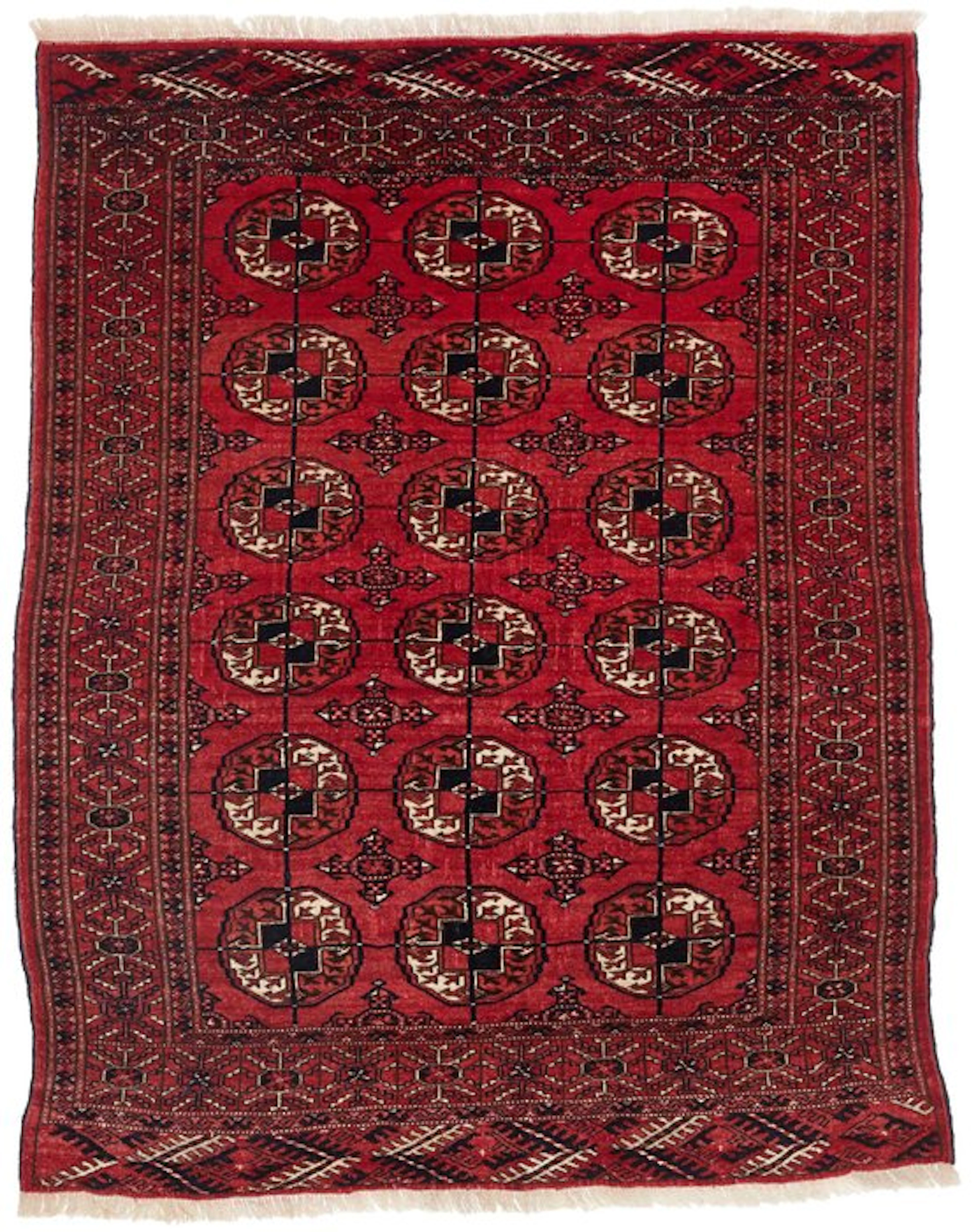 Turkmen - Rug - 136 cm - 107 cm - Old- circa 1950