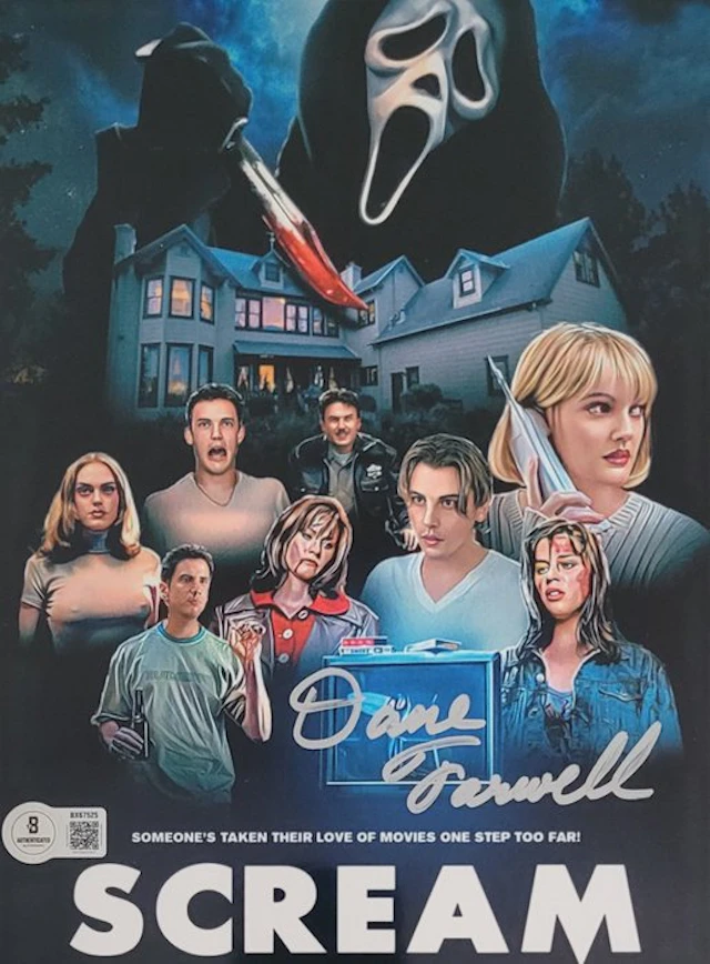 Scream - Dane Farwell (Ghostface) - Autograph, Photo with Beckett COA