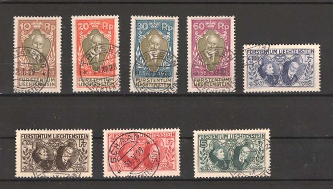 Liechtenstein 1928 - Liechtenstein 1928 used. - Michel 82/89 Euro 1200.