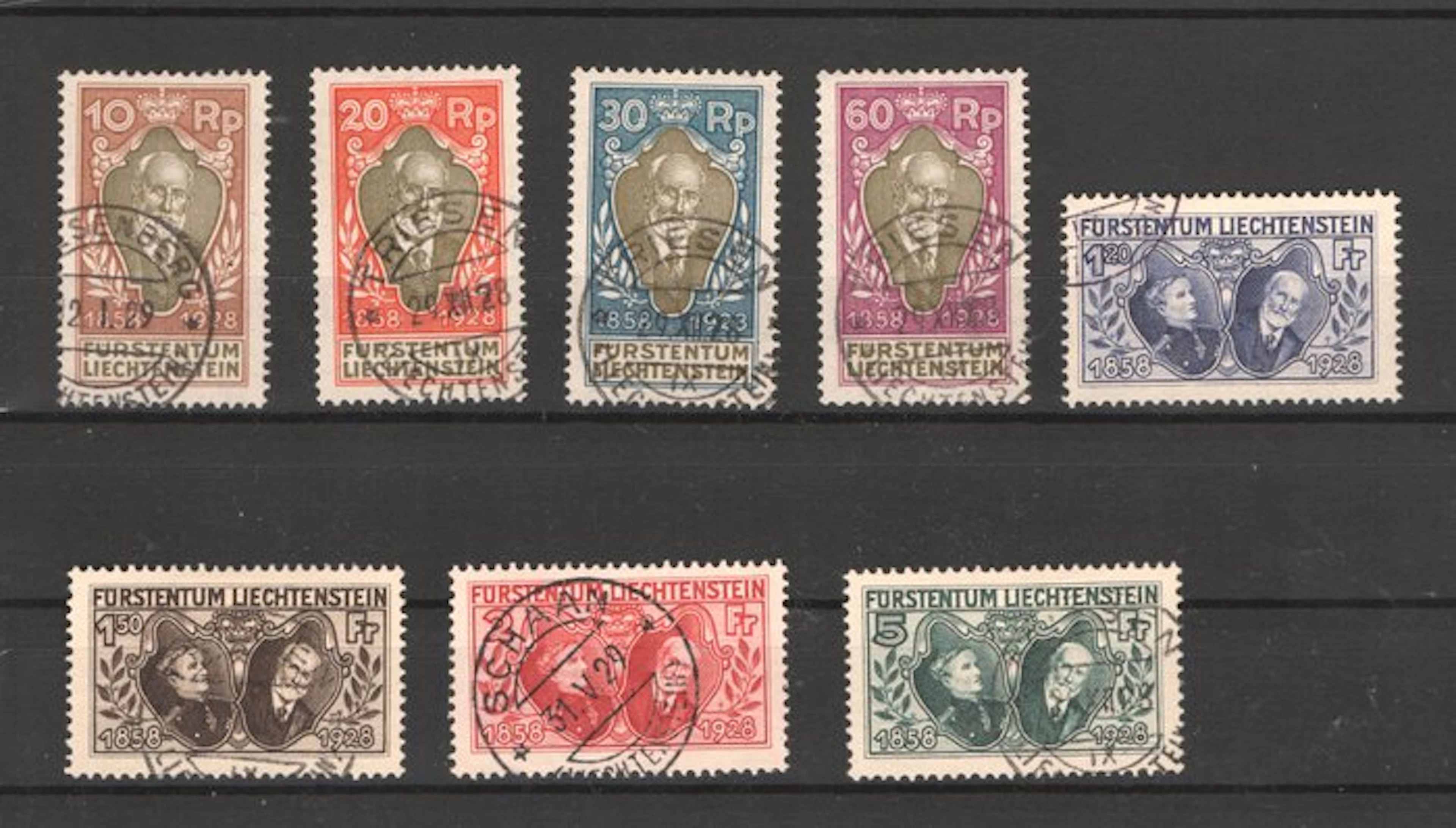 Liechtenstein 1928 - Liechtenstein 1928 used. - Michel 82/89 Euro 1200.