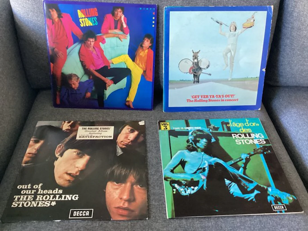 Rolling Stones - 4x Albums - LP albums (multiple items) - 1973