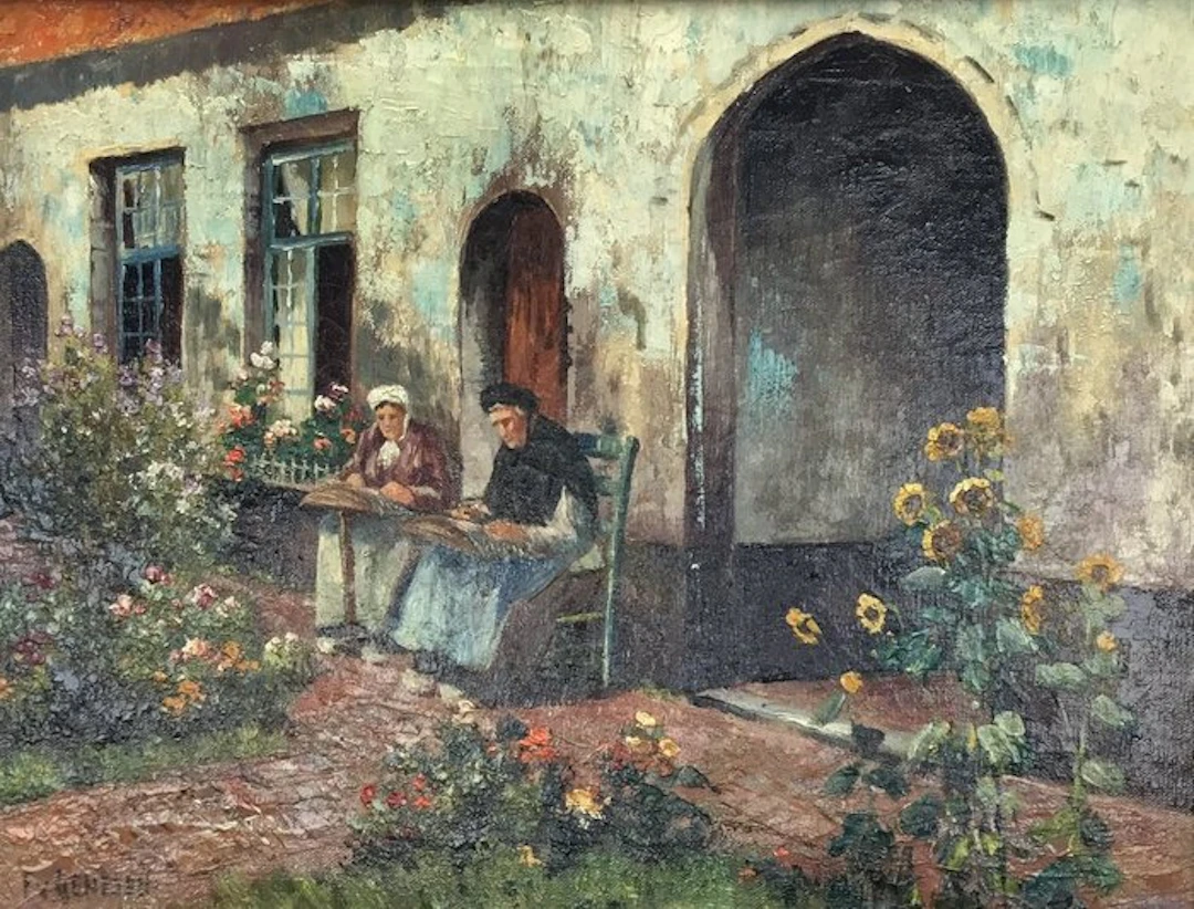 Frans van Genesen (1887-1945) - In de tuin