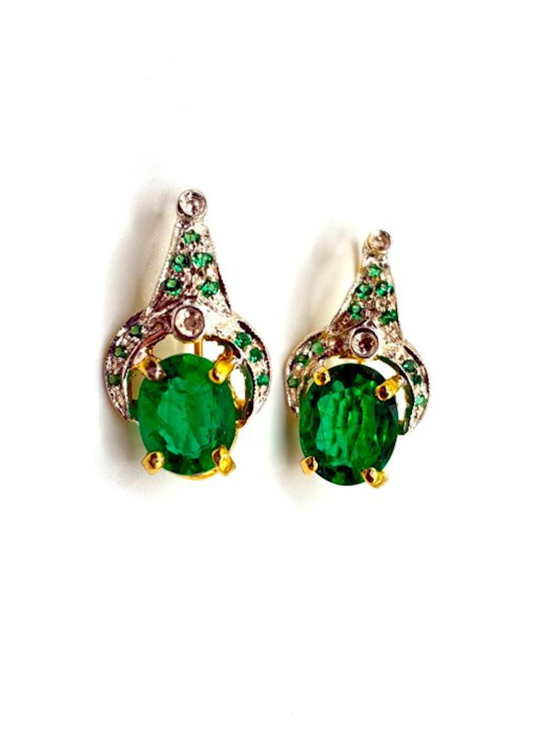 No reserve price - Cocktail earrings - 9 kt