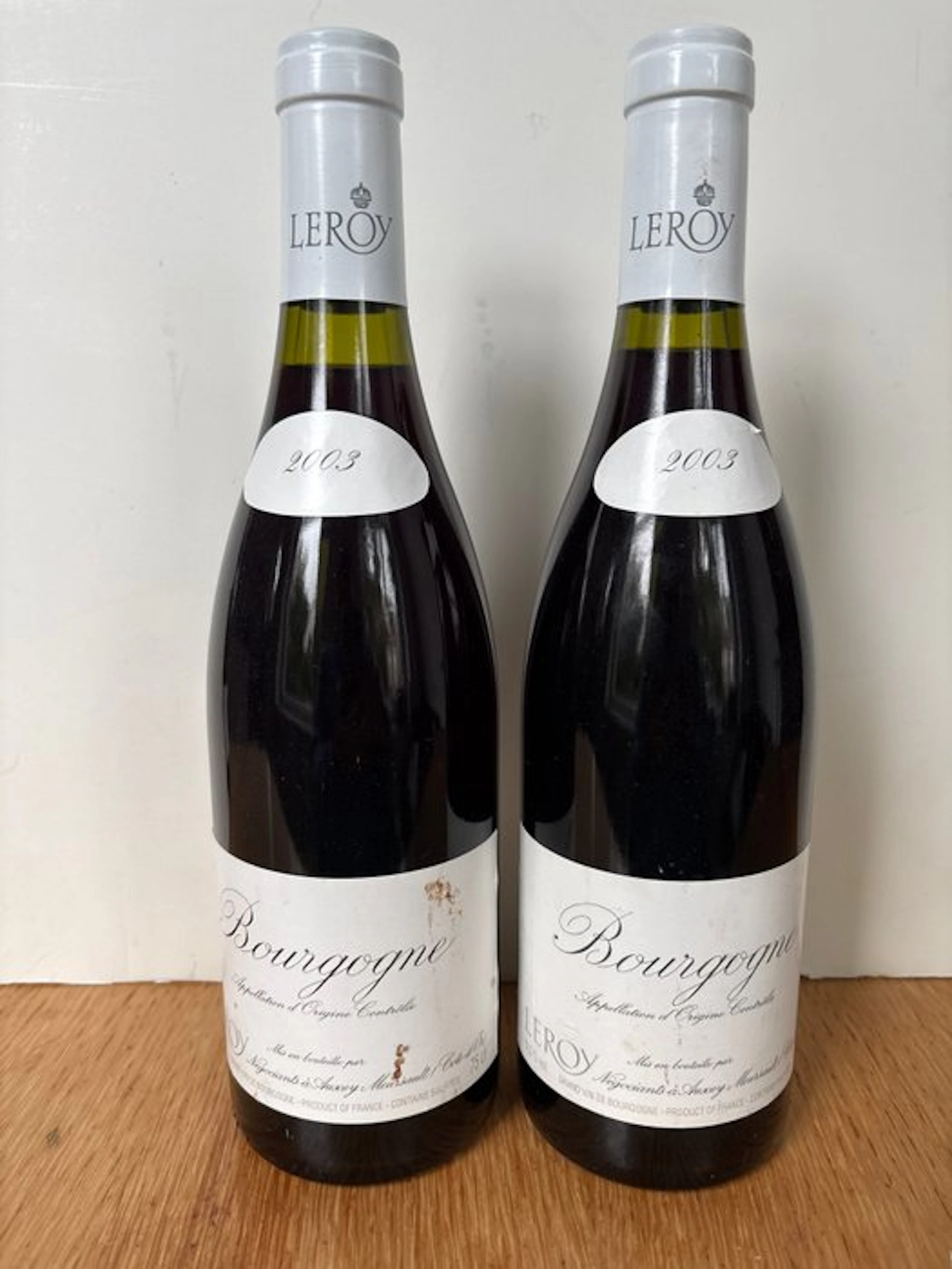 2003 Maison Leroy - Bourgogne - 2 Bottles (0.75L)