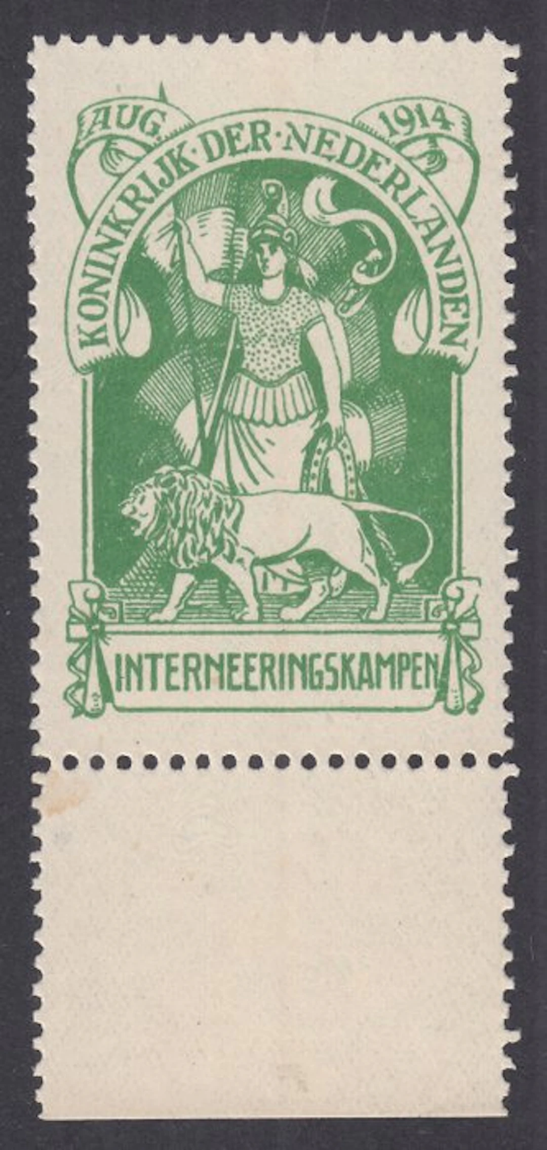 Netherlands 1916 - Internment stamps