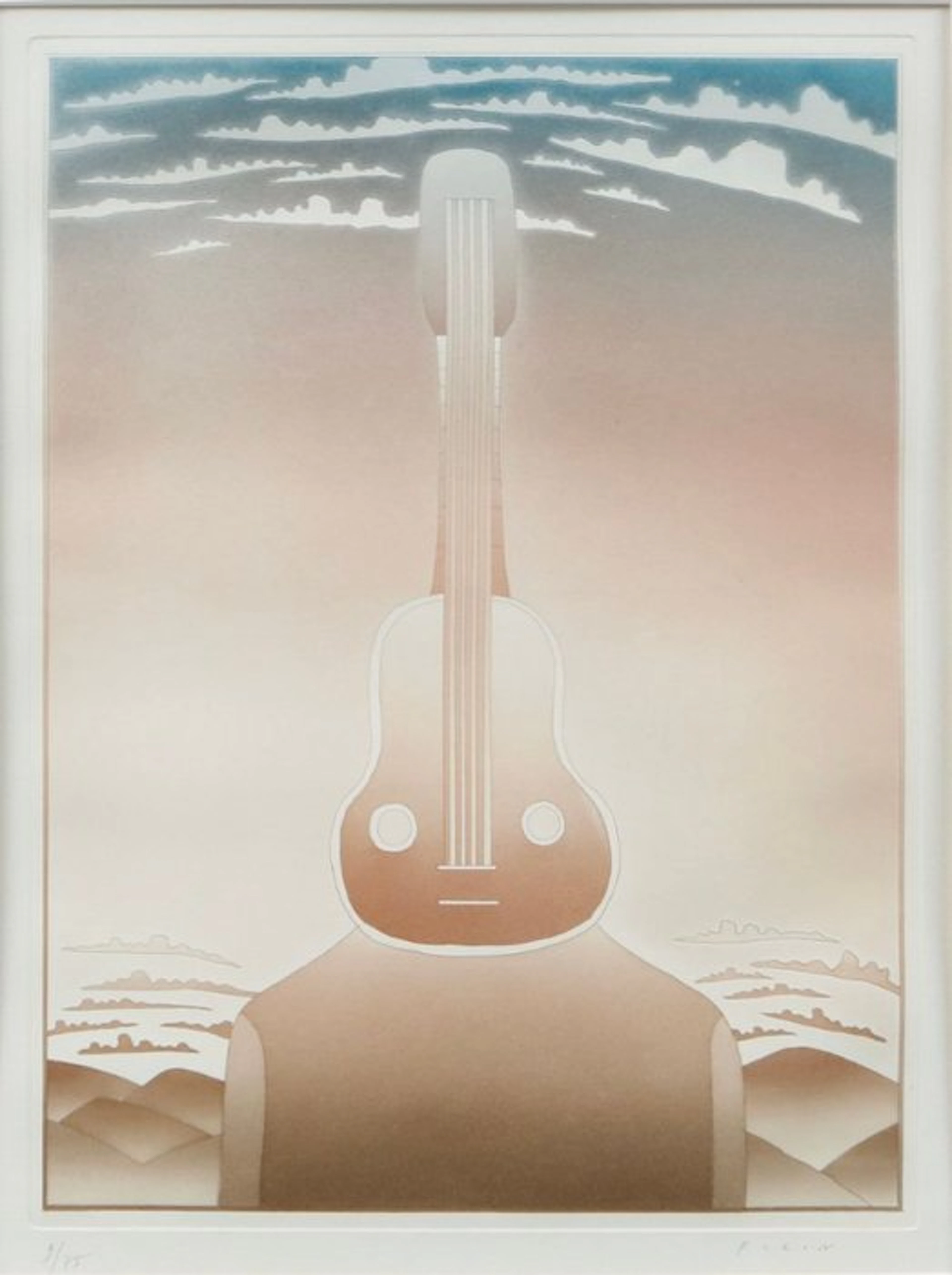 Jean-Michel Folon (1934-2005) - "La Musique"