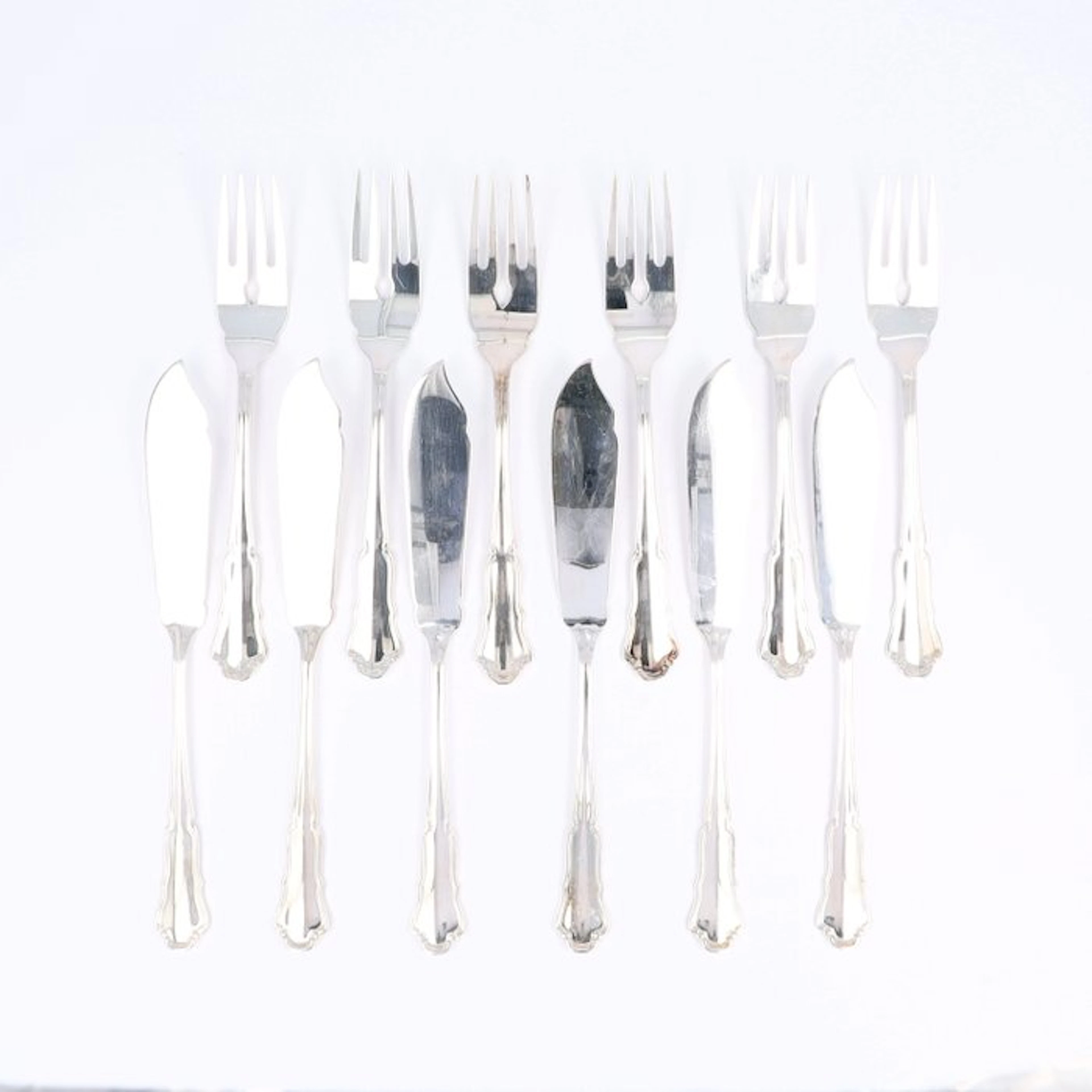 Wilkens & Söhne model: 'Dresdner Barock' - Fish cutlery...