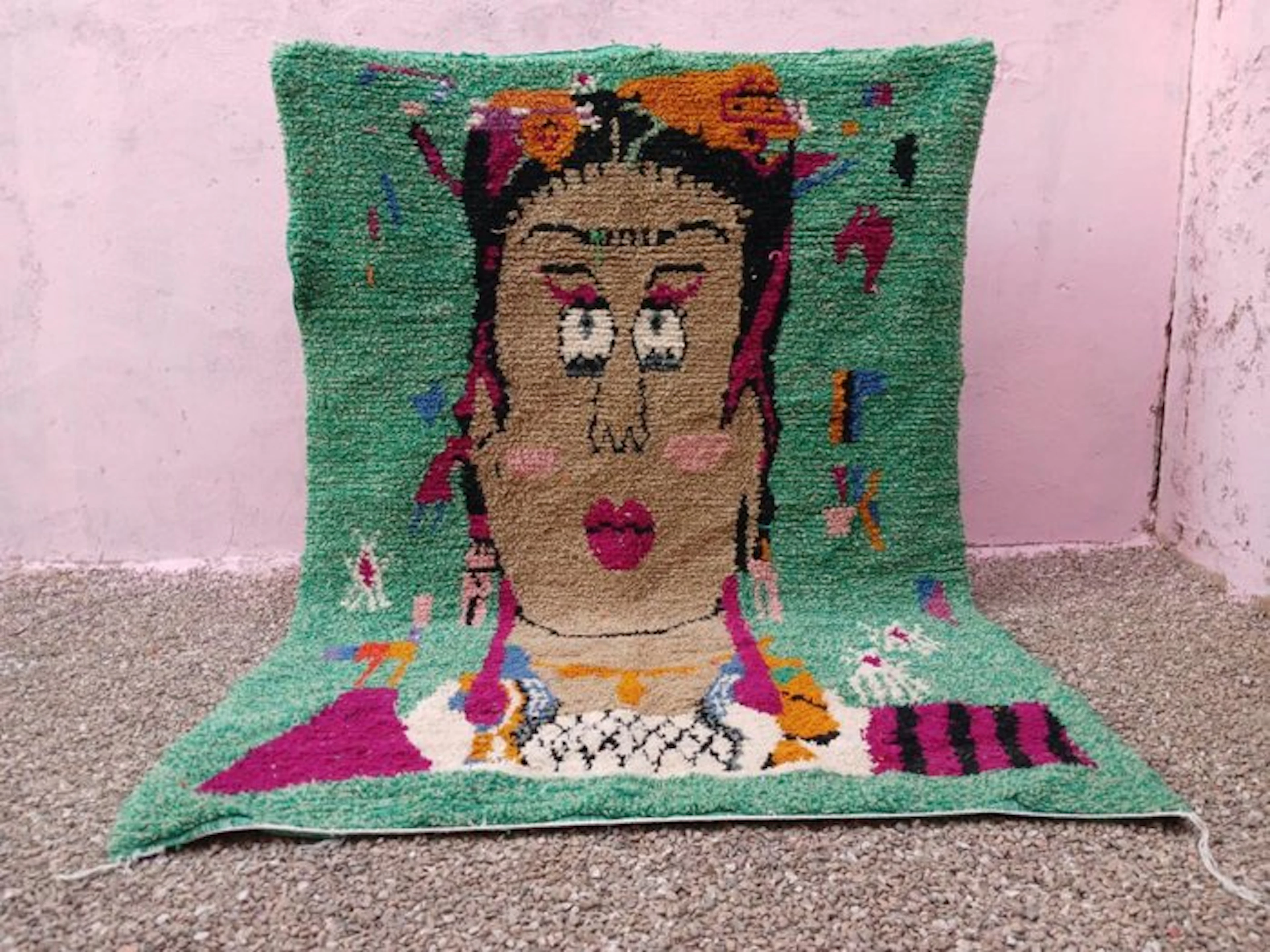 handmande/artisan - OUED ZEM - Geometric Abstract - Rug...