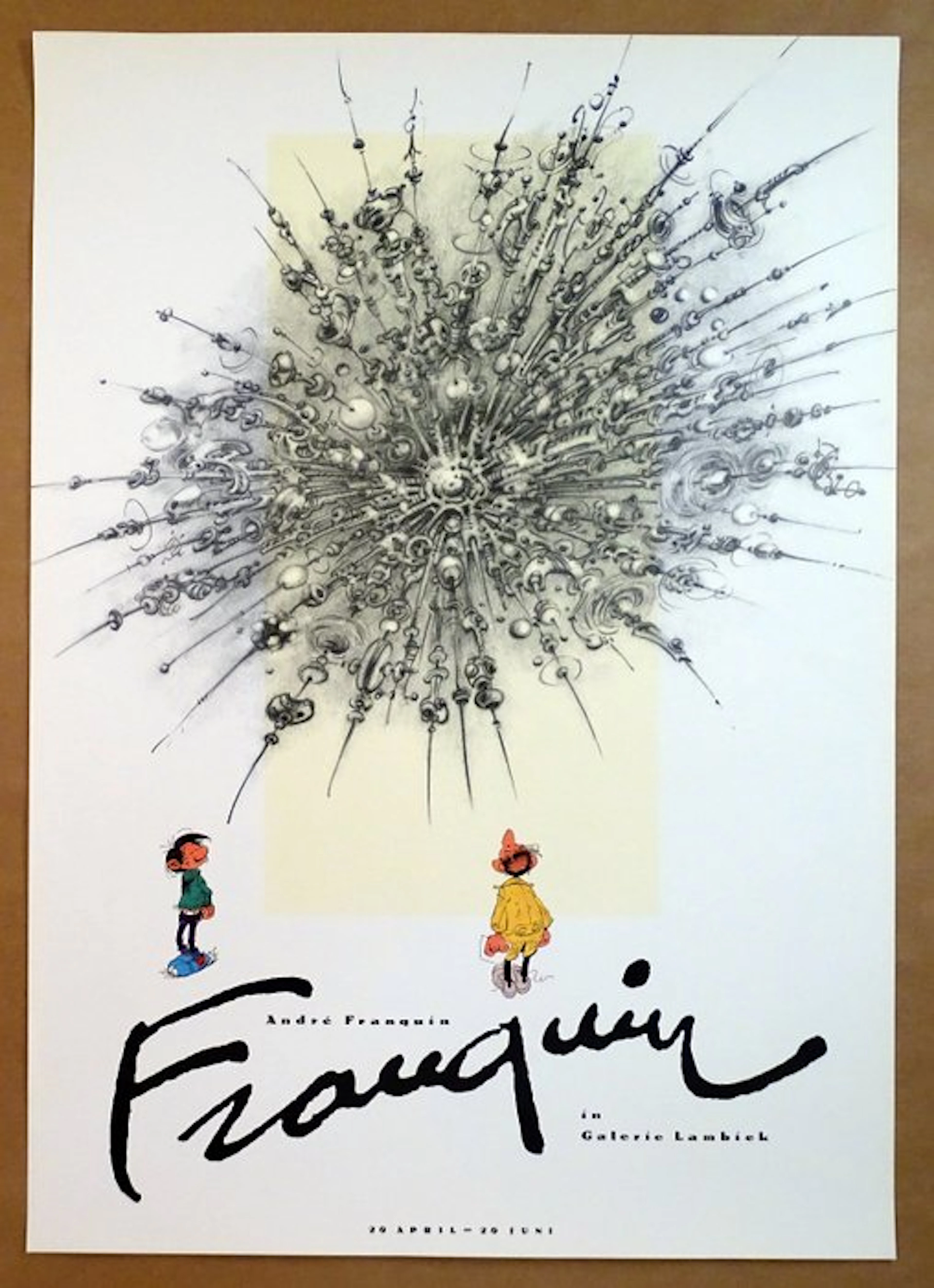 Franquin, André - 1 Offset Print - Gaston - Franquin in Galerie Lambiek