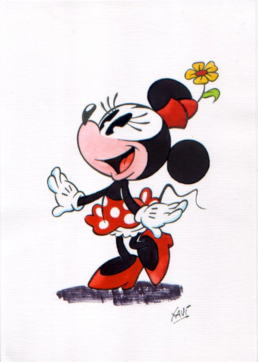Xavi - 1 Original colour drawing - Mickey Mouse - MINNIE - 2026