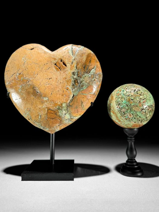 NO RESERVE PRICE - Wonderful Pair of Polished Green...