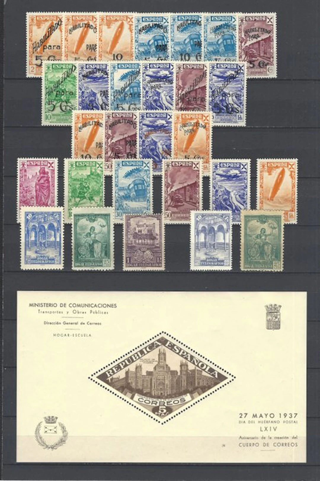 Spain 1937 - Beneficencia Collection — complete series - .