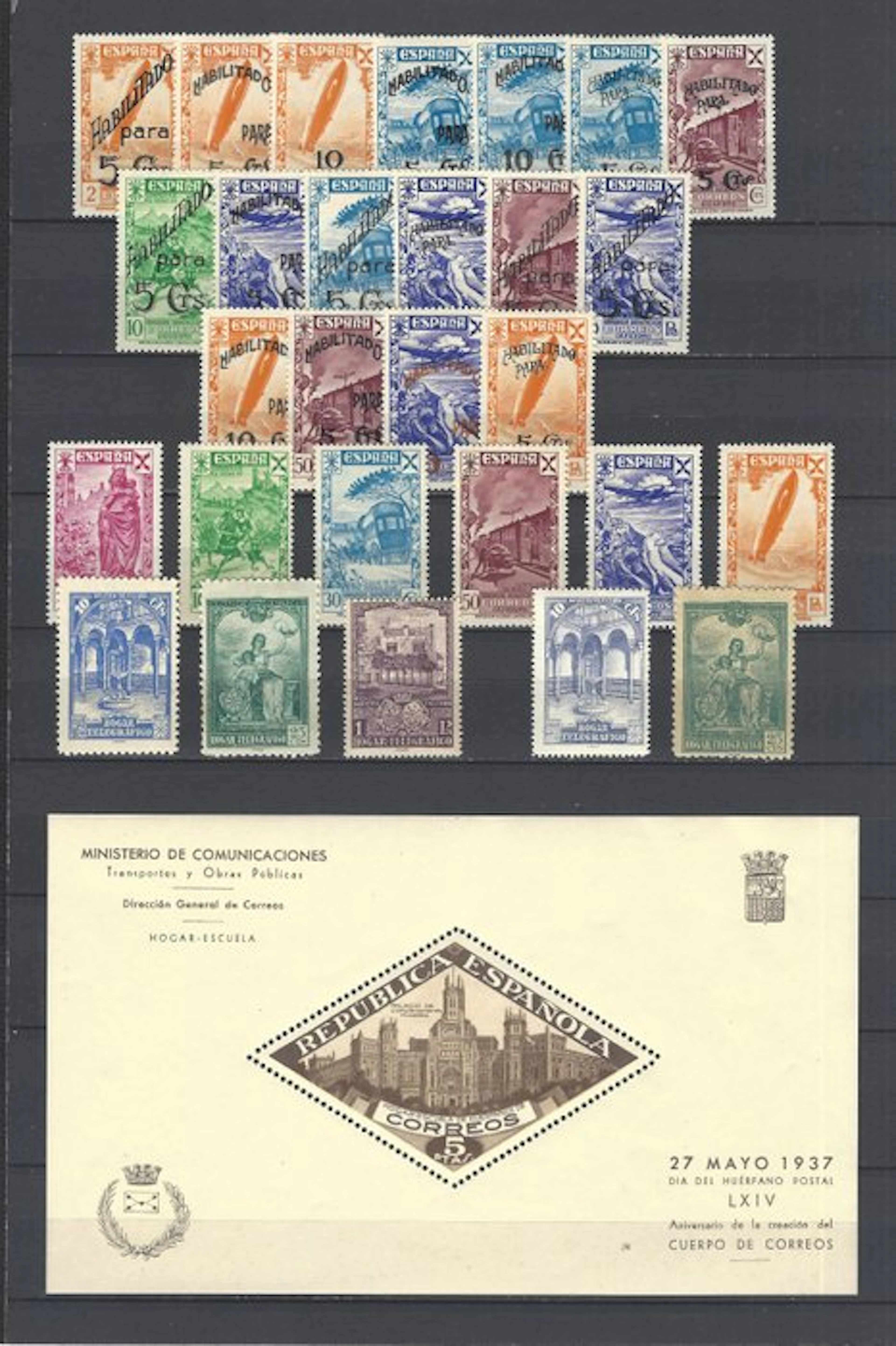Spain 1937 - Beneficencia Collection — complete series - .
