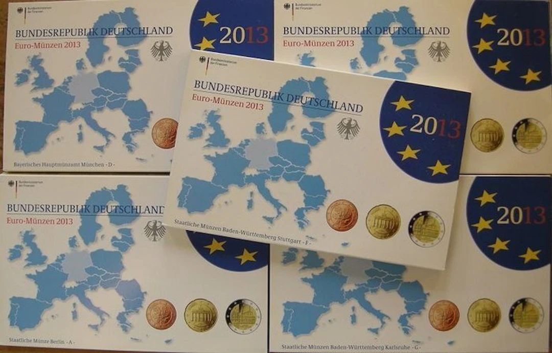 Germany. Proof Set 2013 "A,D,F,G,J" (incl