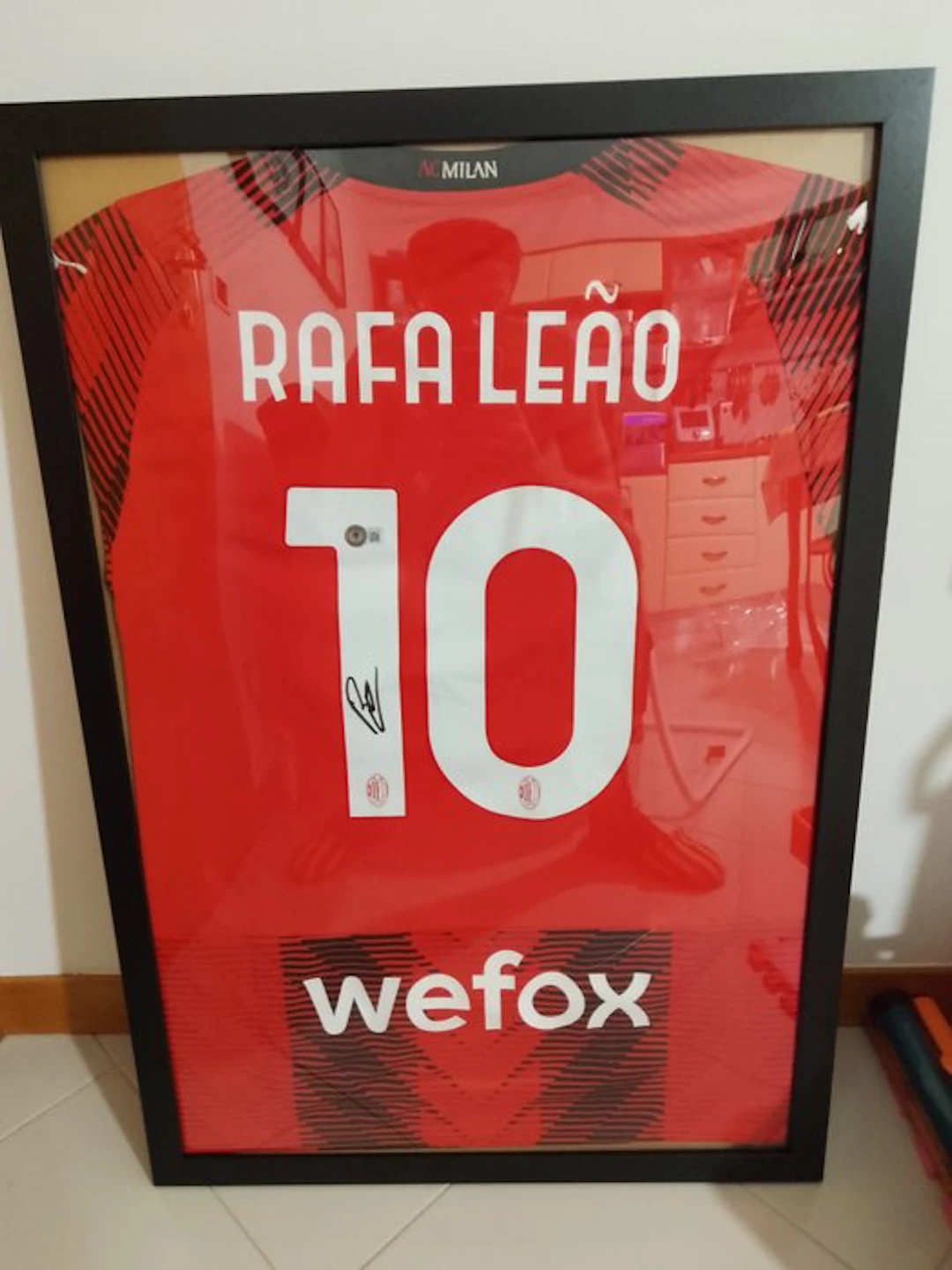 AC Milan - Italian Football League - Rafa Leão - 2025 - Football shirt