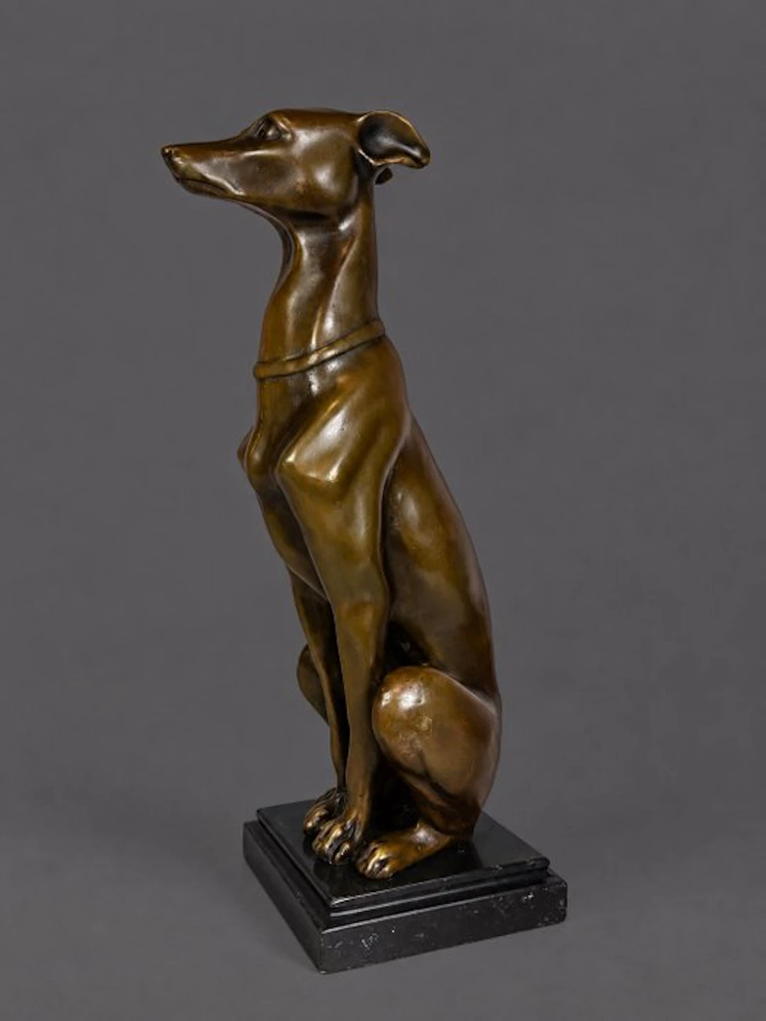 Alfred Barye (1839-1882) - Sculpture, Hazewindhond - 26 cm - Bronze