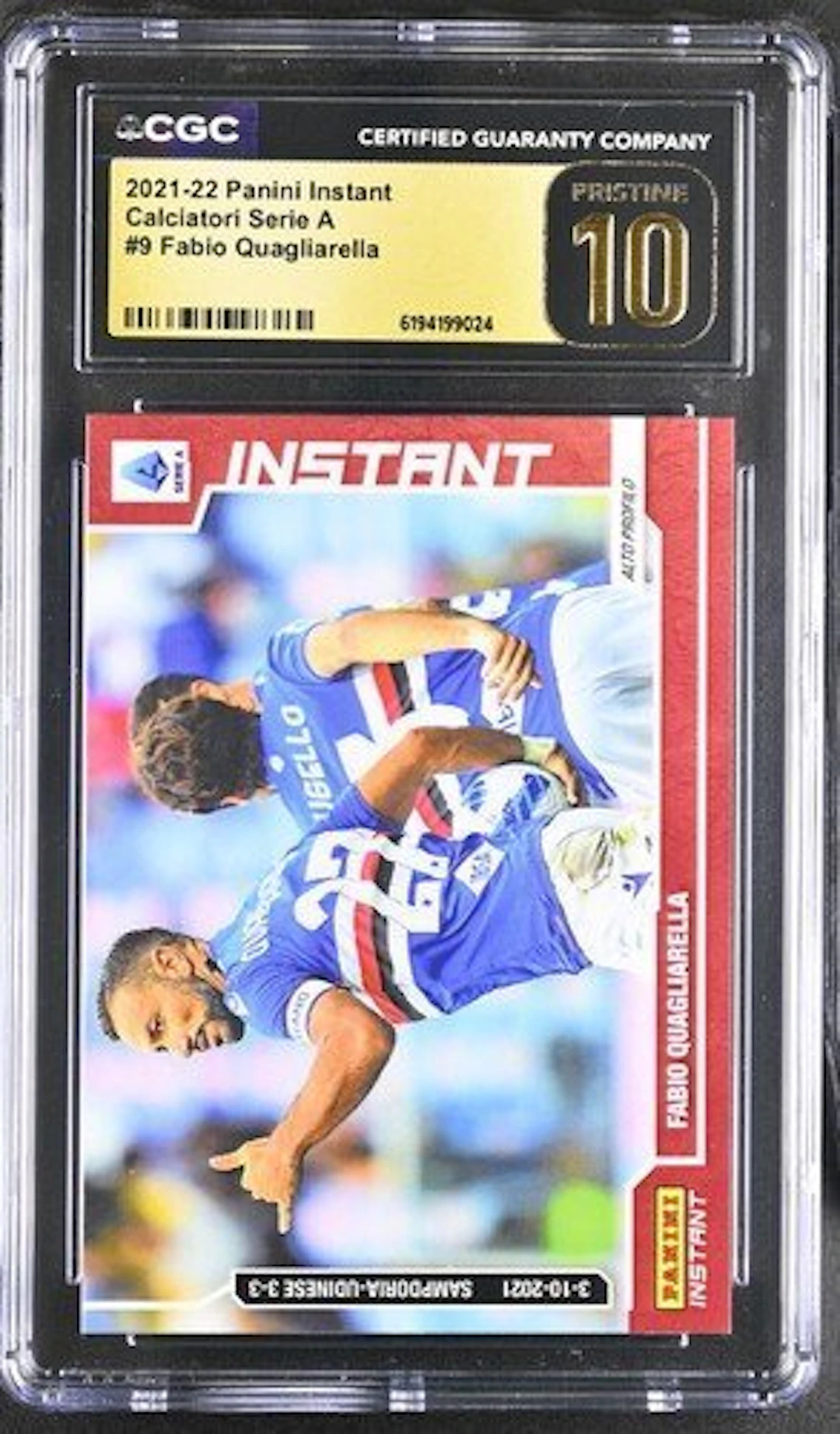 2021/22 Panini Fabio Quagliarella #9 - Panini Instant...