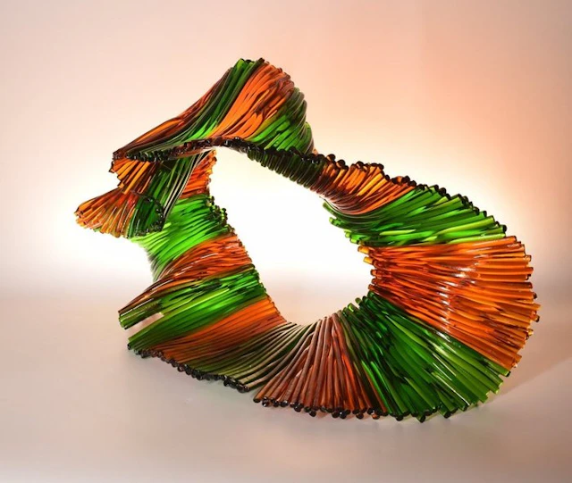 Eros Raffael - Sculpture, Anemone 26A06 - 39 cm - Murano glass - 2025