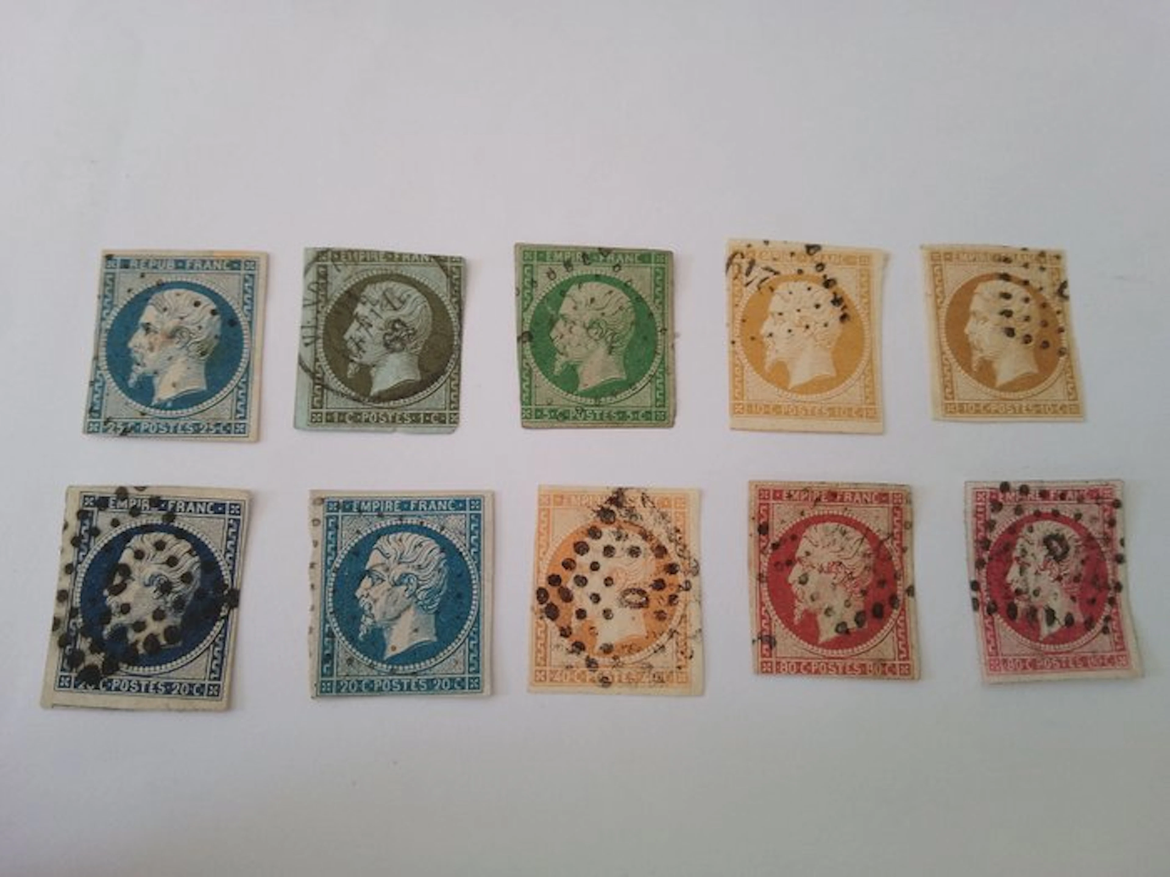 France 1852/1859 - France Napoleon stamps collection from No