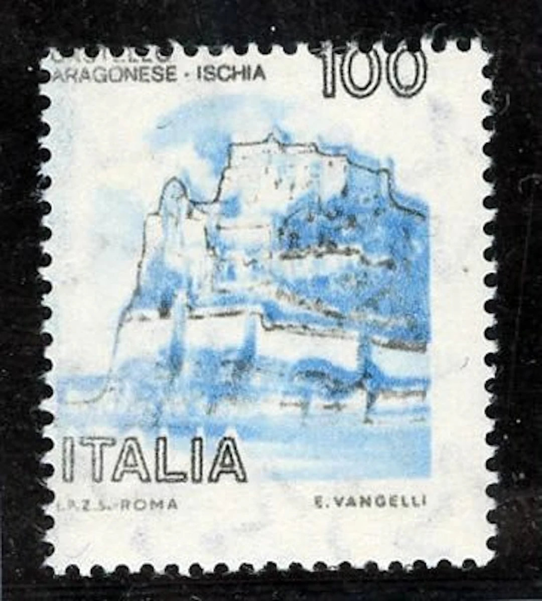 Italy 1980 - Blue 100 Lire Castle. - 1128Ai