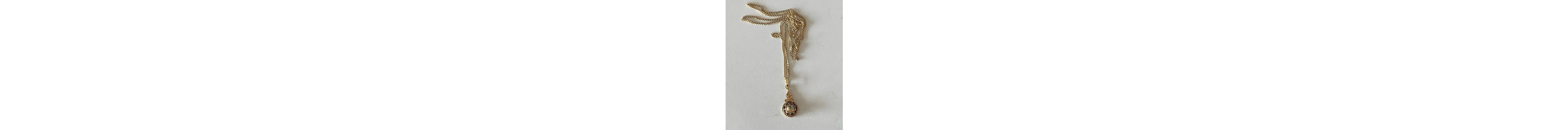 Necklace with pendant - 14 kt