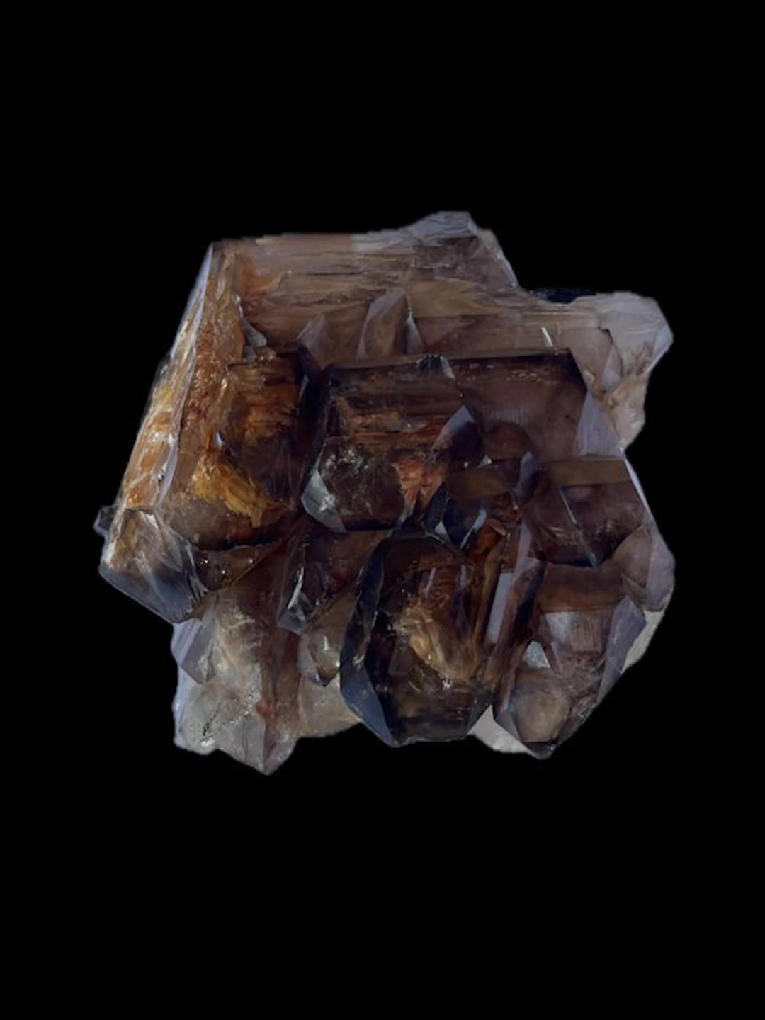 Smoky quartz elestial (skeletal) growth pattern - Height...