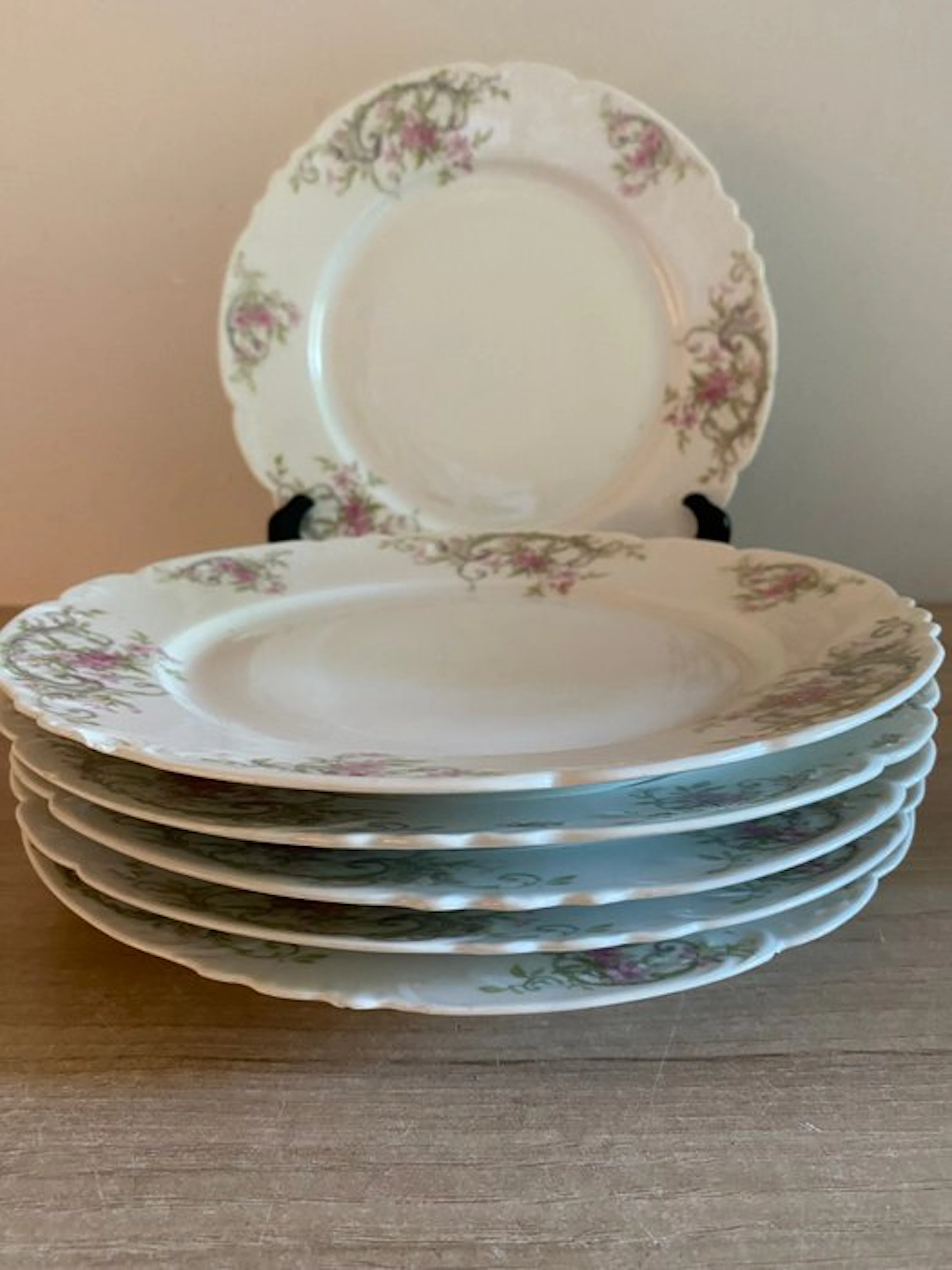 Limoges - Serving plate (6) - Porcelain - plate service