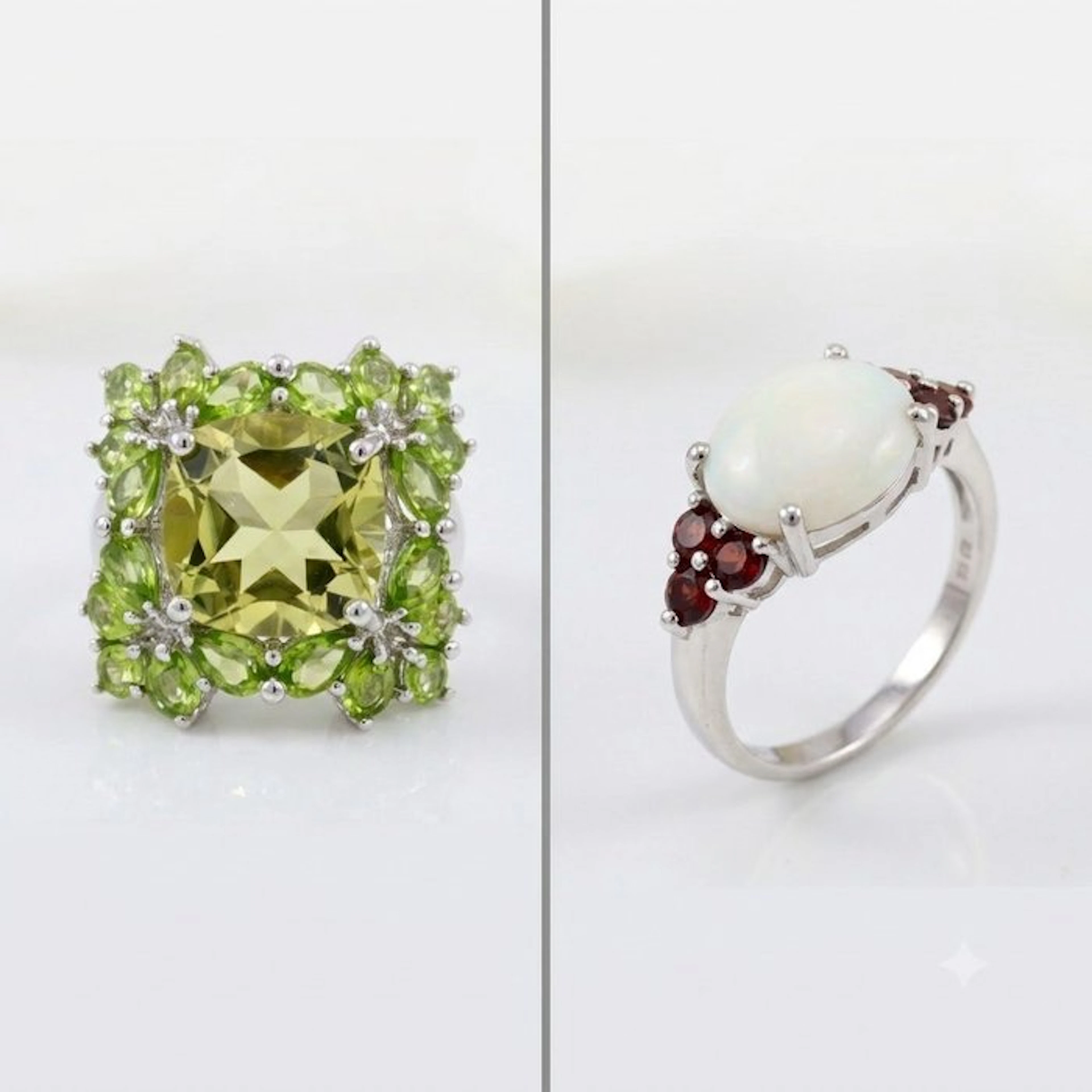 No reserve price - 2 piece jewellery set Silver - 12.90ct