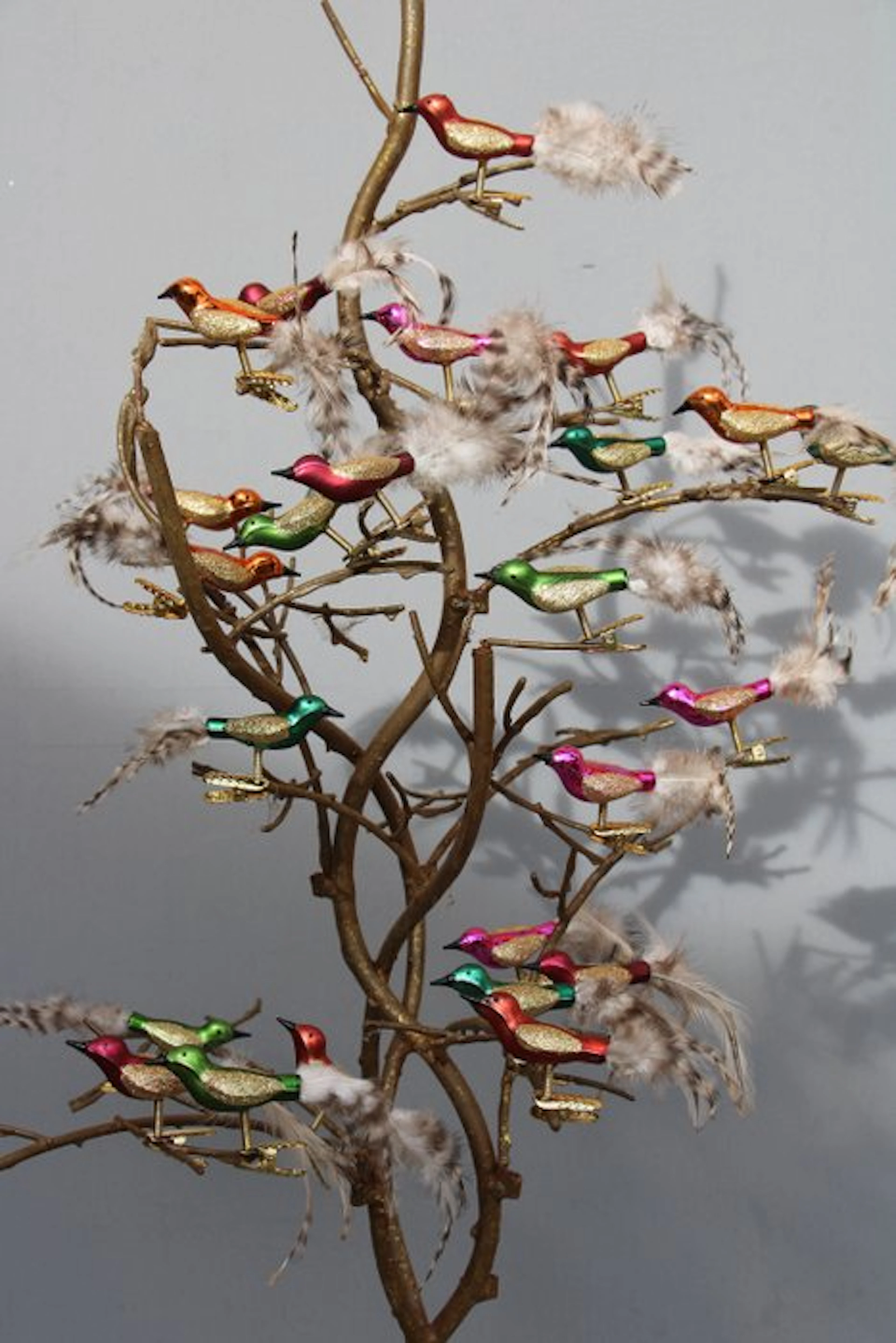 Decorative ornament (24) - vogeltjes met knijpers voor valentijn