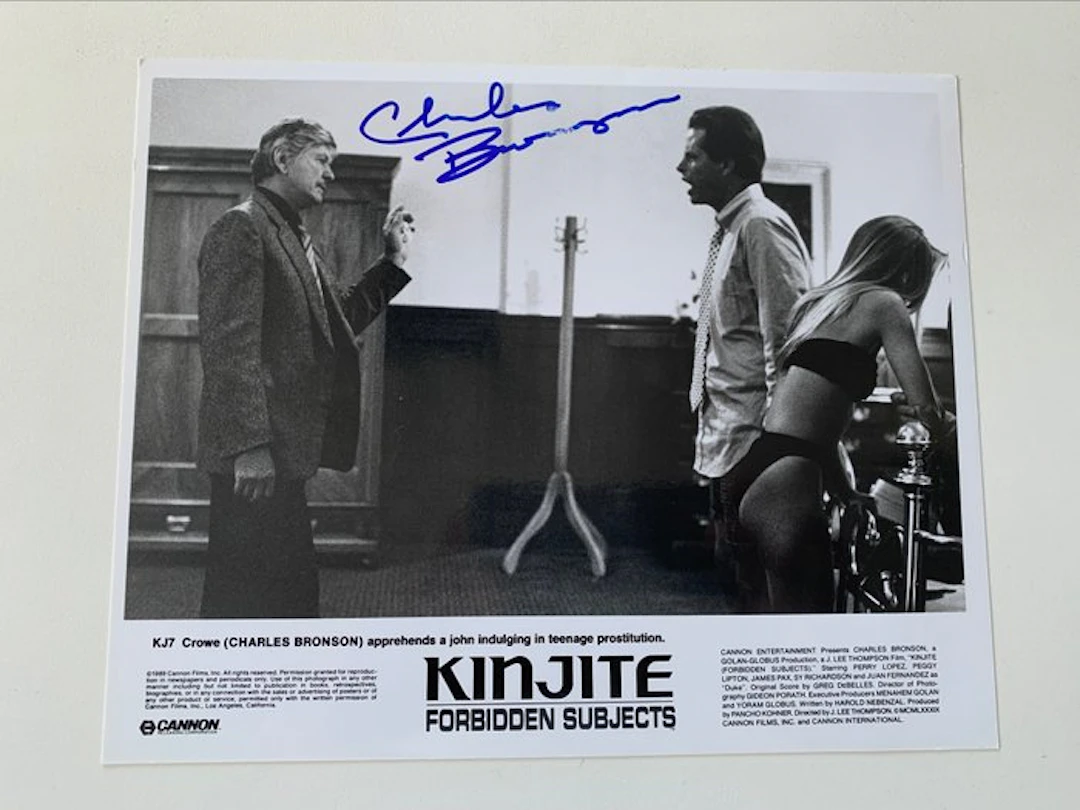 Charles Bronson - Kinjite Forbidden Subjects,(Nice signed photograph)