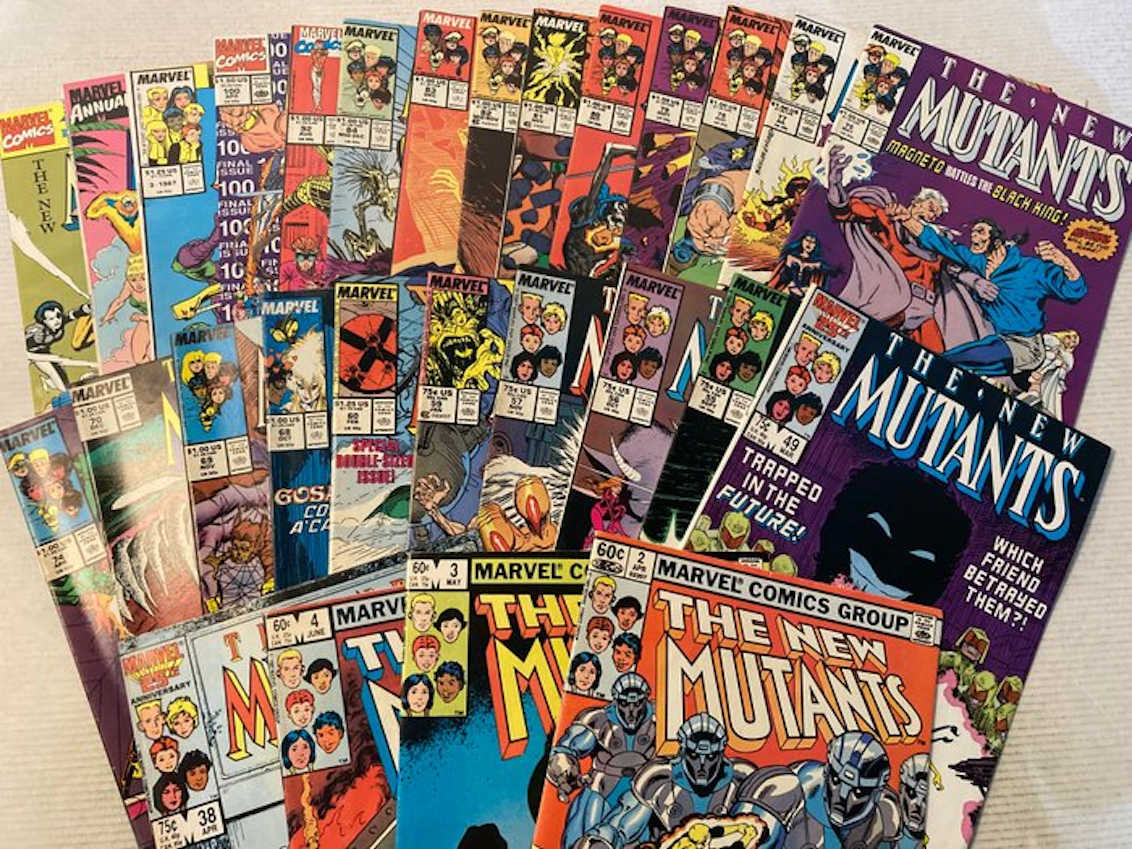 New Mutants (1983) 28 comics in range # 2 to 100 with Annuals
