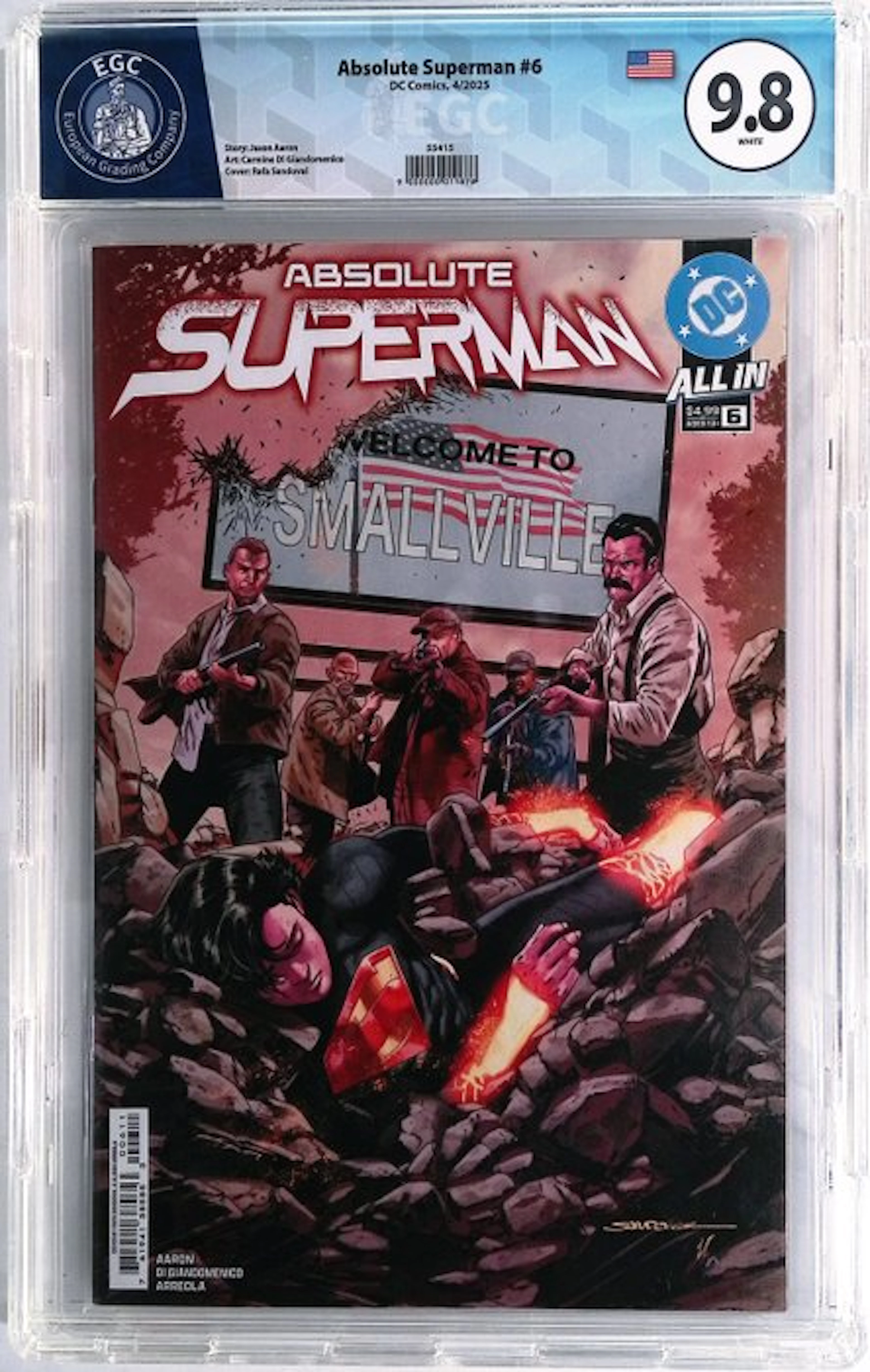 Absolute Superman #6 - EGC 9.8 - 1 Graded comic - First edition - 2025