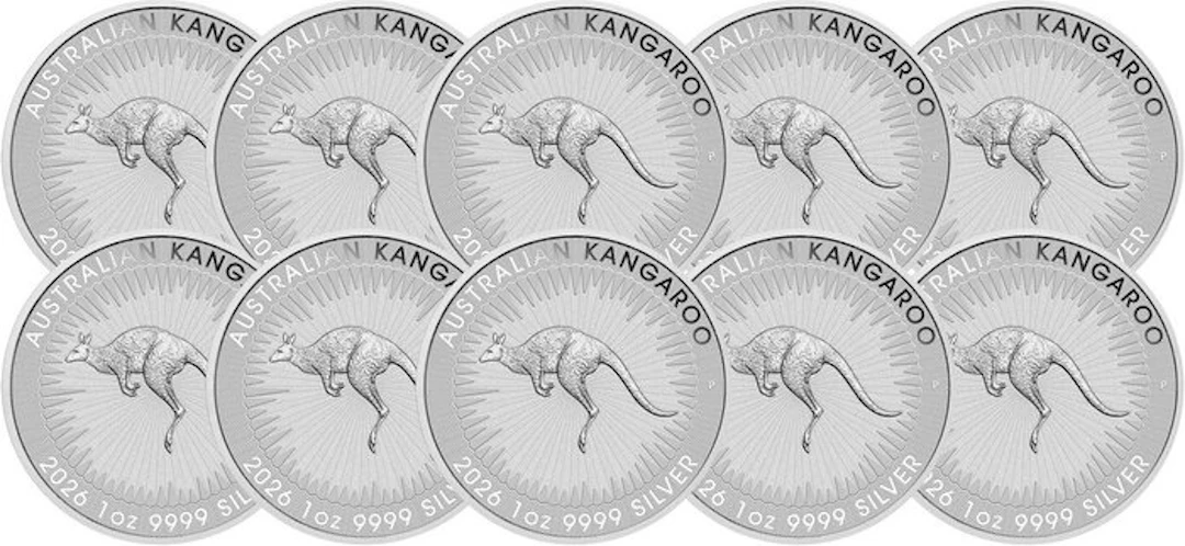 10 Troy Ounce - Silver .999 - Kangourou 2026 - 311 gram - fine silver